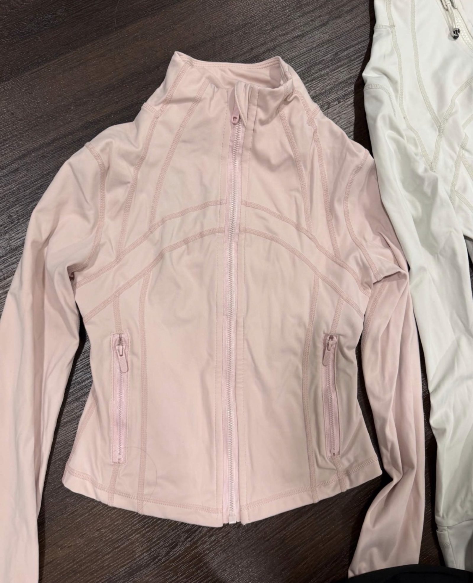 Lululemon SOLD SEPARATELY Pink, White & Black Full-Zip Athletic Jackets Size 8 image 2