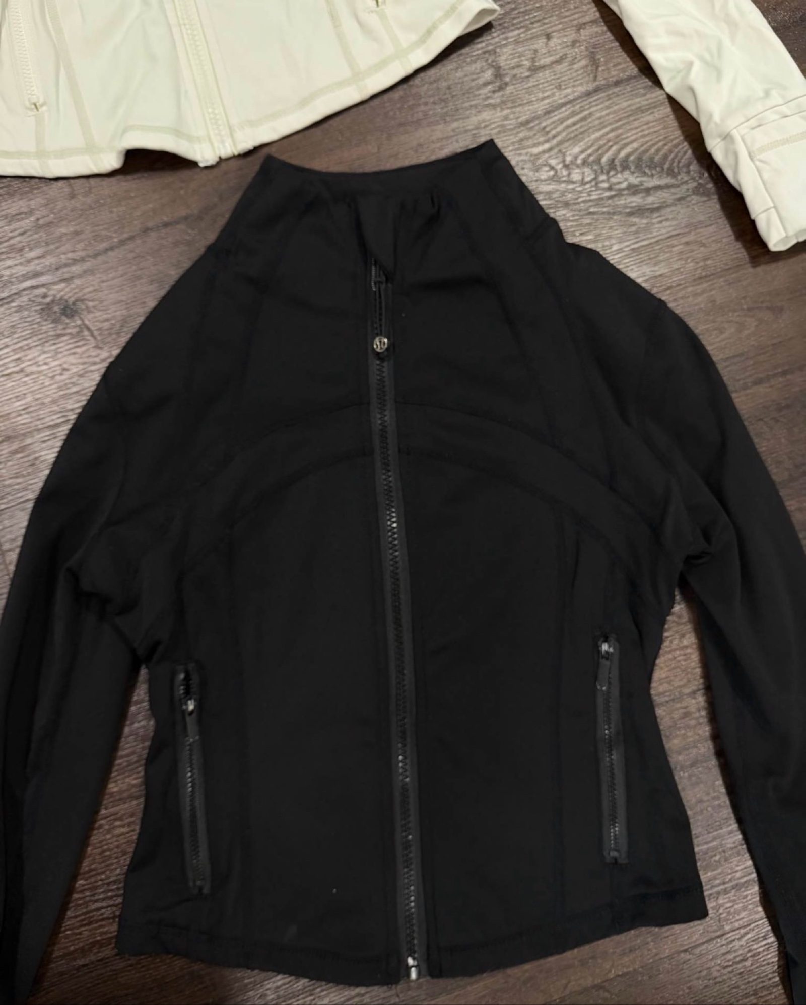 Lululemon SOLD SEPARATELY Pink, White & Black Full-Zip Athletic Jackets Size 8 image 4