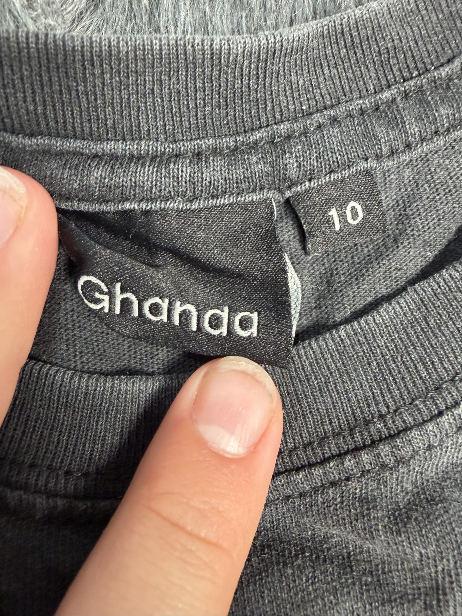 Ghandaa Women's Black Graphic Print T-Shirt Size 10 image 2
