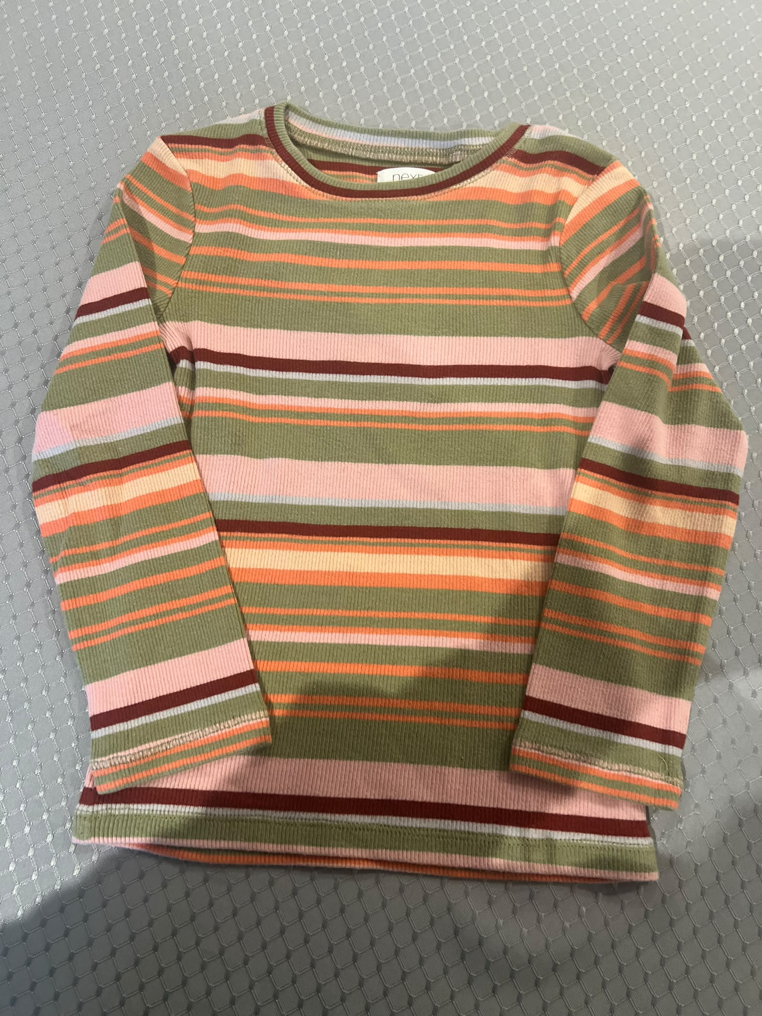Next Kids' Multi Stripe Cotton & Elastane Top 4 Years 104cm