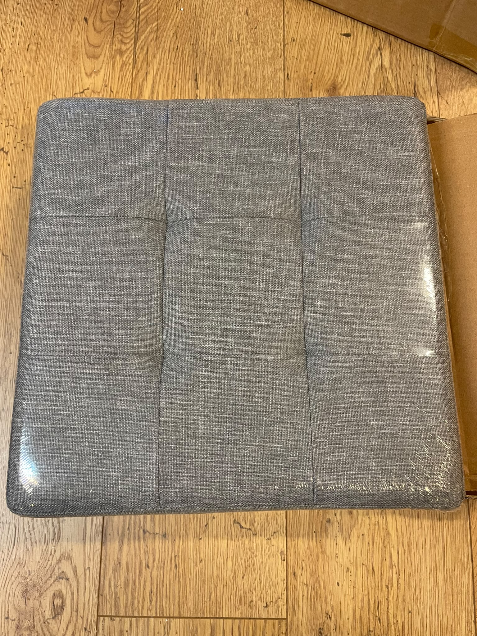 Nieuw in doos! SONGMICS Opvouwbare Zitpoef met Opbergruimte 30x30 cm