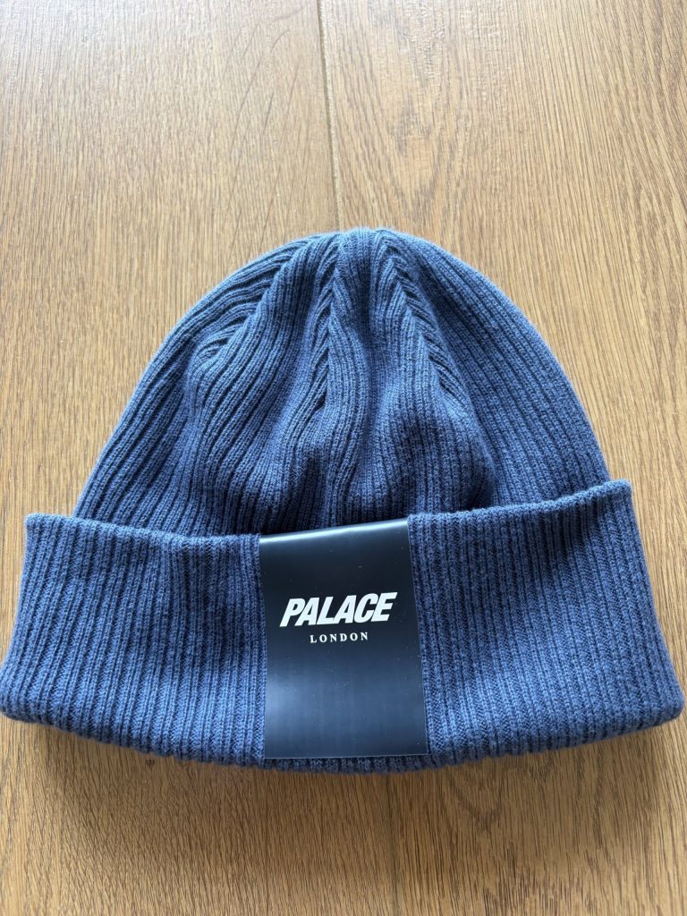 Palace Navy Blue Knit Beanie Hat