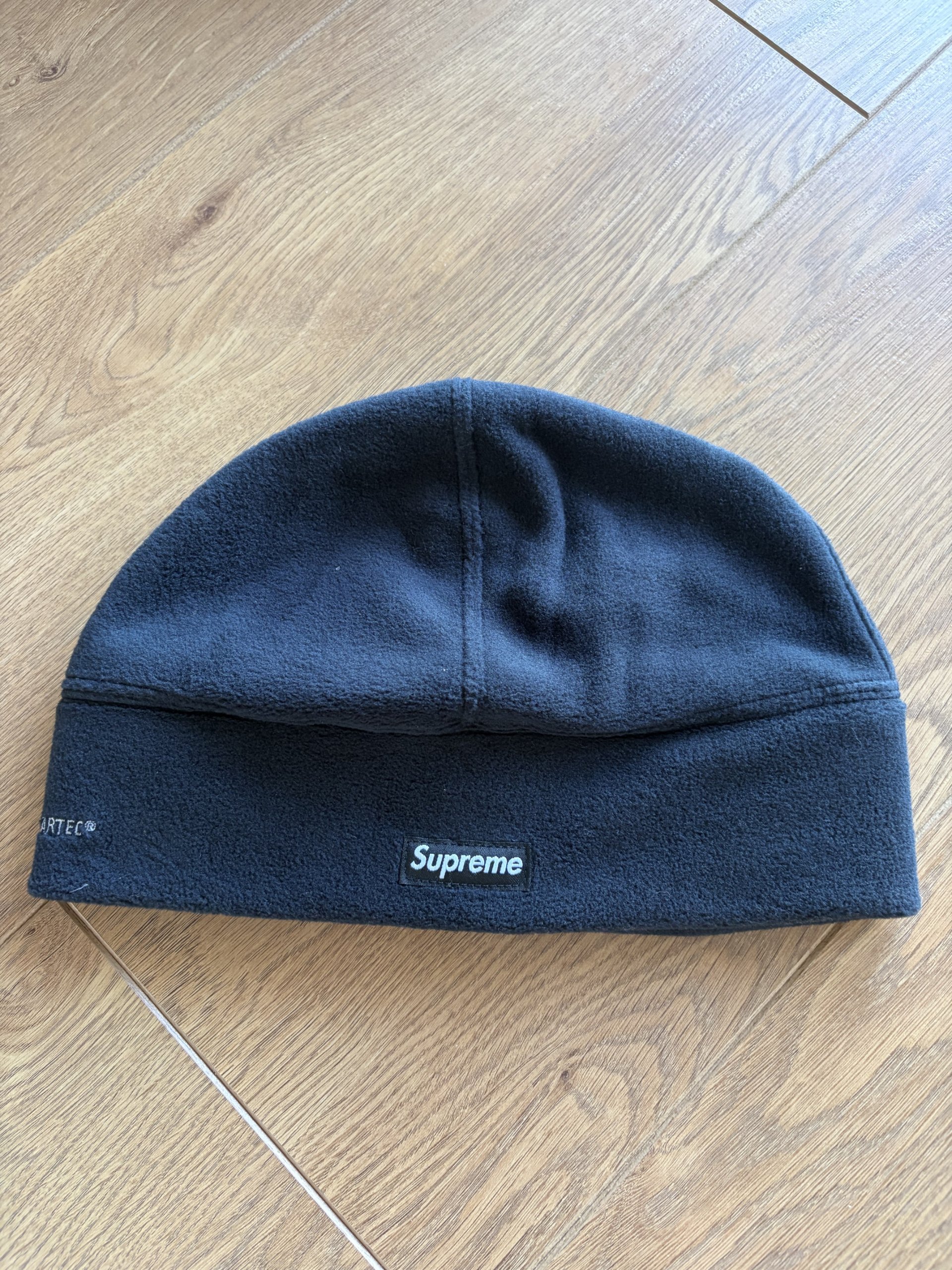 Supreme Black Polartec Fleece Beanie One Size