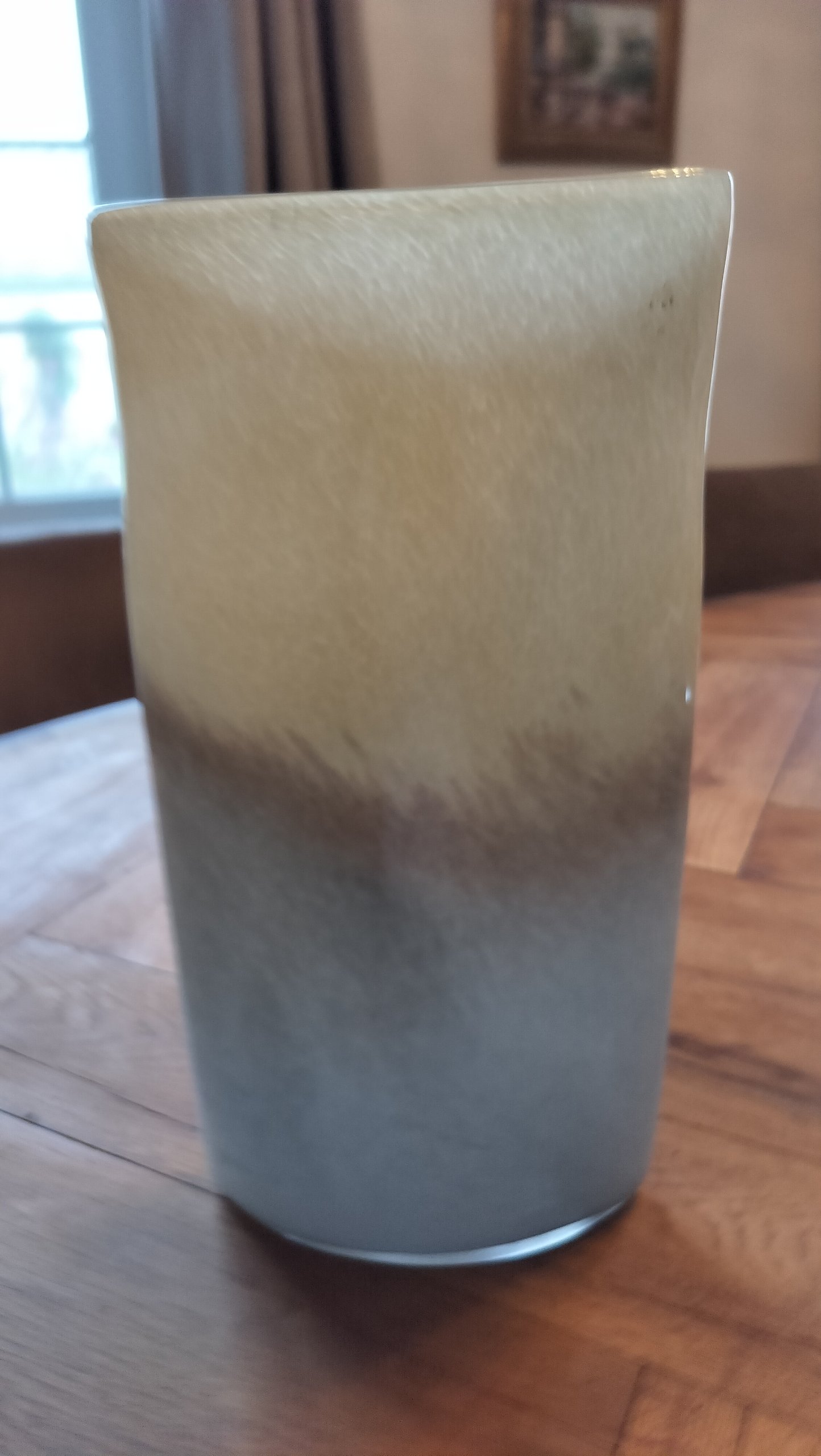 Grey & Beige Decorative Art Glass Vase 29.5 cm Tall One Size image 6