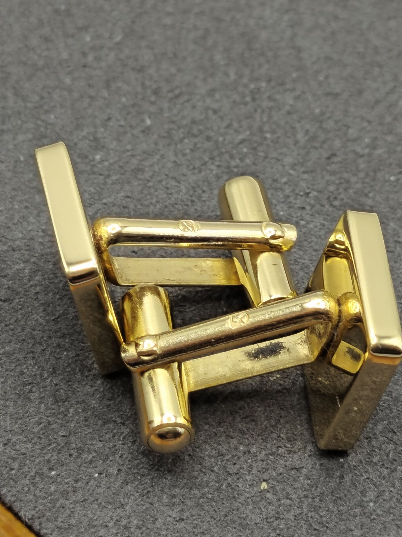 Dunhill Gold & Silver Square Cufflinks with Box image 6