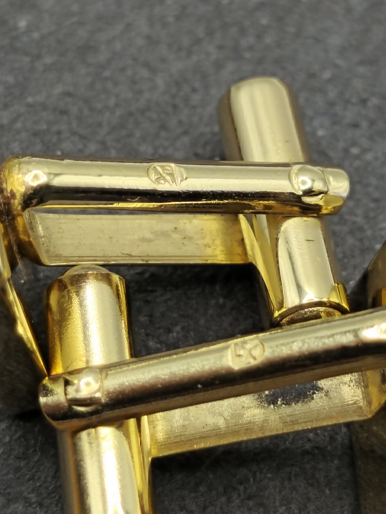 Dunhill Gold & Silver Square Cufflinks with Box image 7