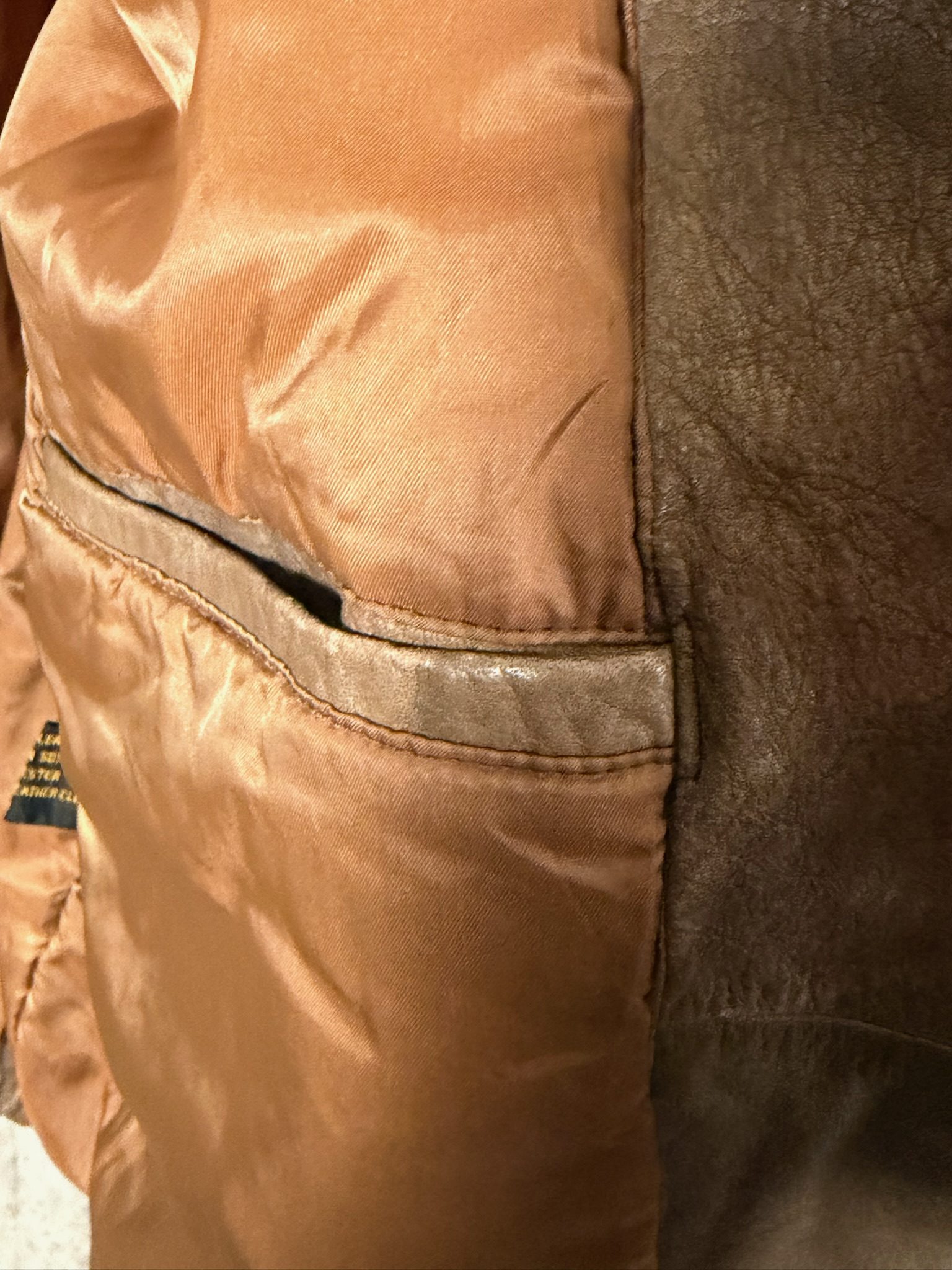 Brown Leather Jacket Medium image 5
