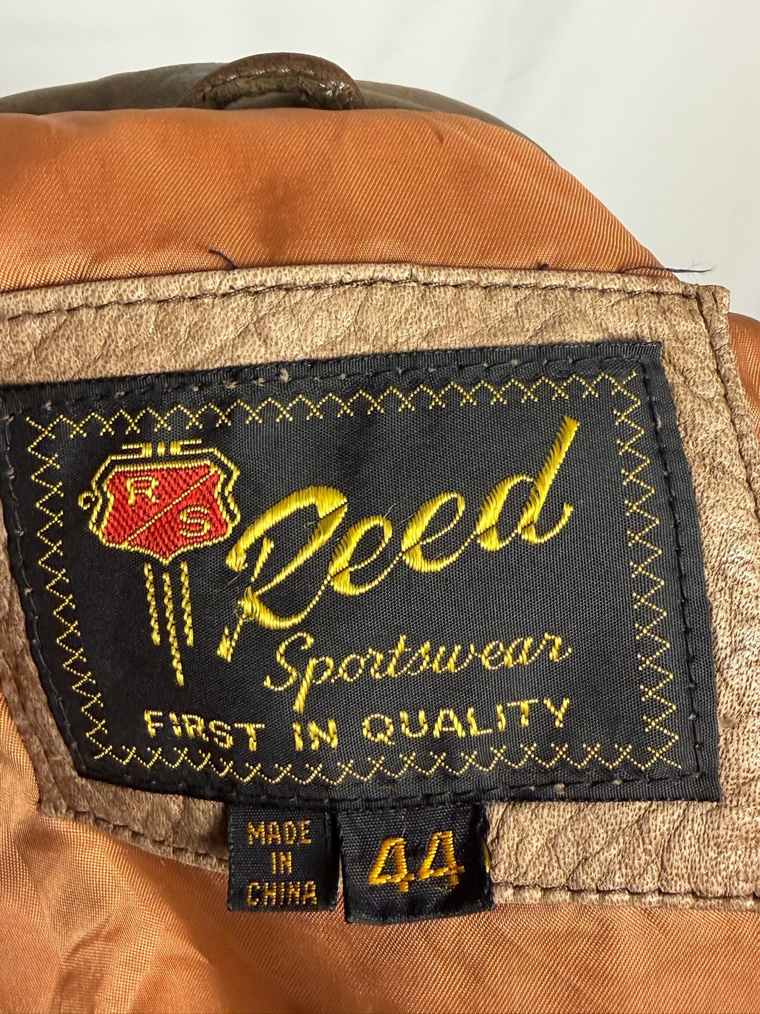 Brown Leather Jacket Medium image 6
