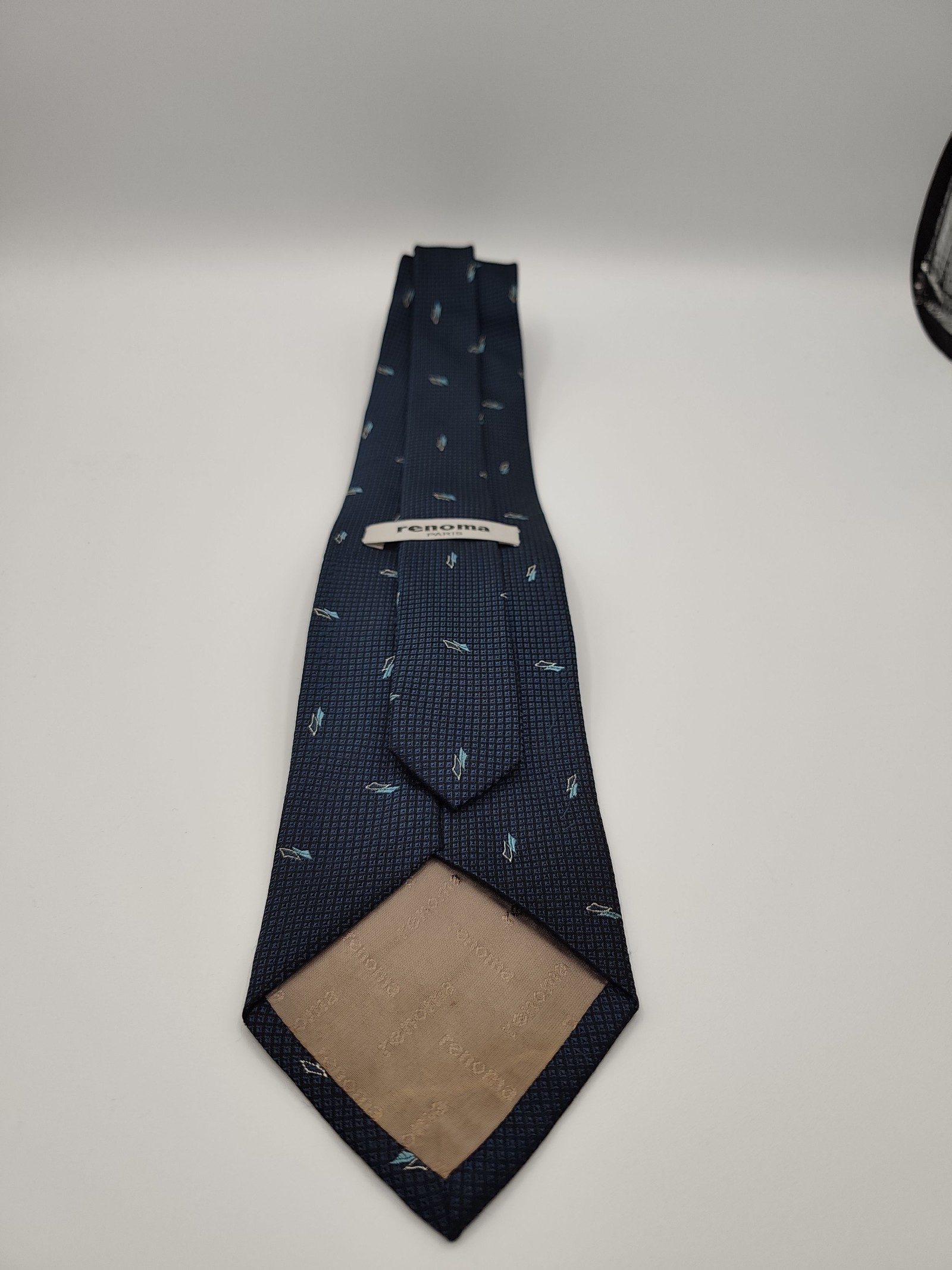 Renoma Paris Navy & Light Blue Silk Men's Tie