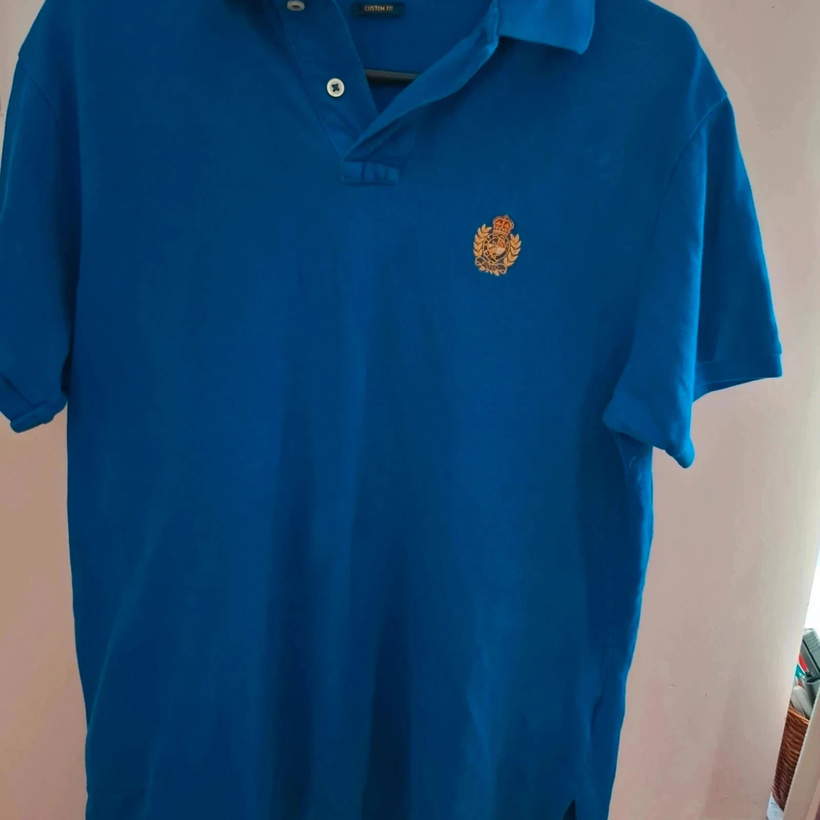 Ralph lauren blue crest polo shirt
