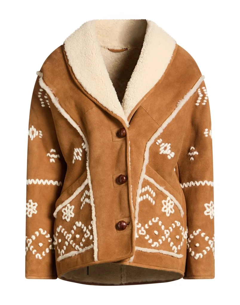 New Maje Shearling Jacket Size L