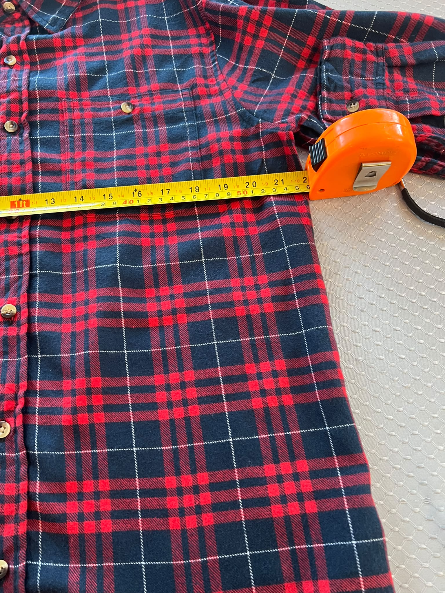 Vintage Lee Men's Red & Black Checkered Flannel Shirt Medium image 7