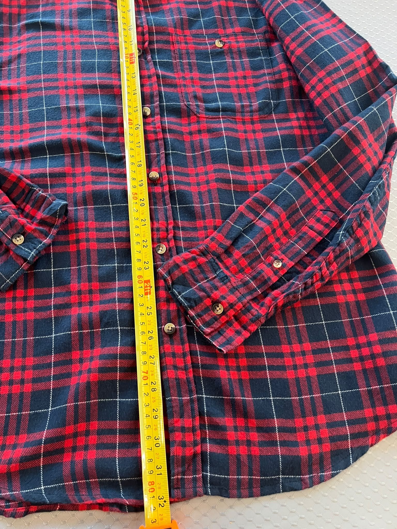 Vintage Lee Men's Red & Black Checkered Flannel Shirt Medium image 10
