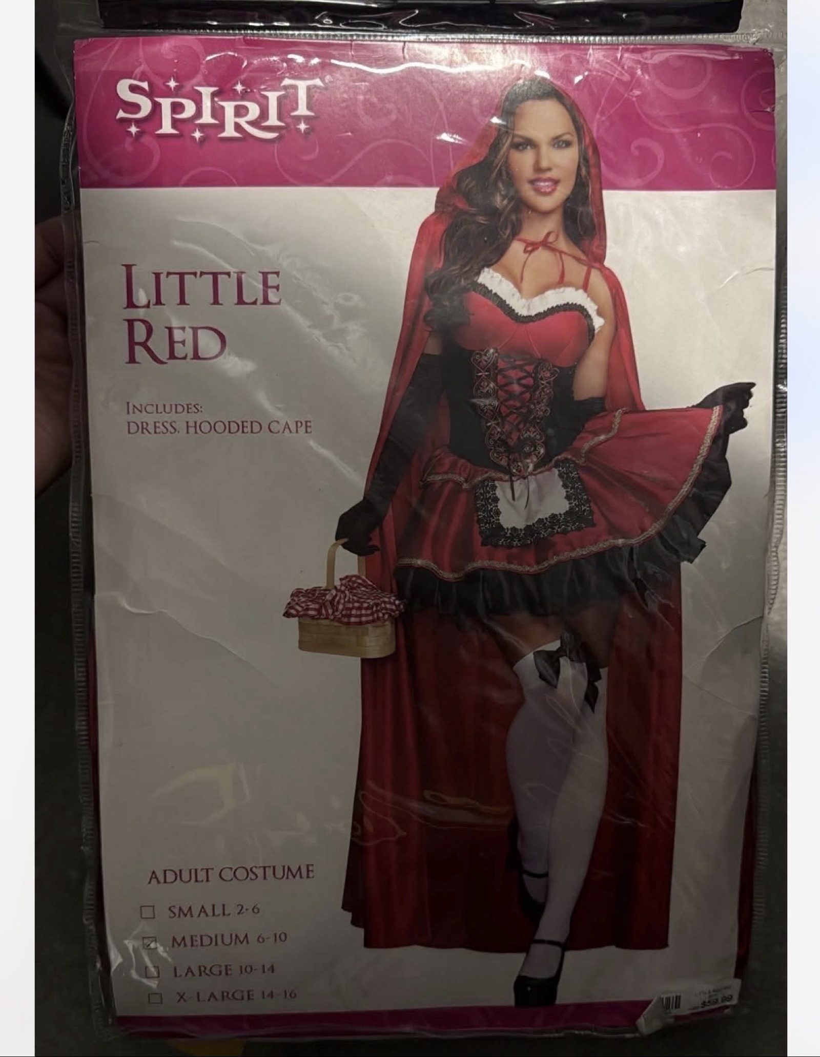 Spirit Medium Red Little Red Riding Hood Costume Women Dress & Hooded Cape