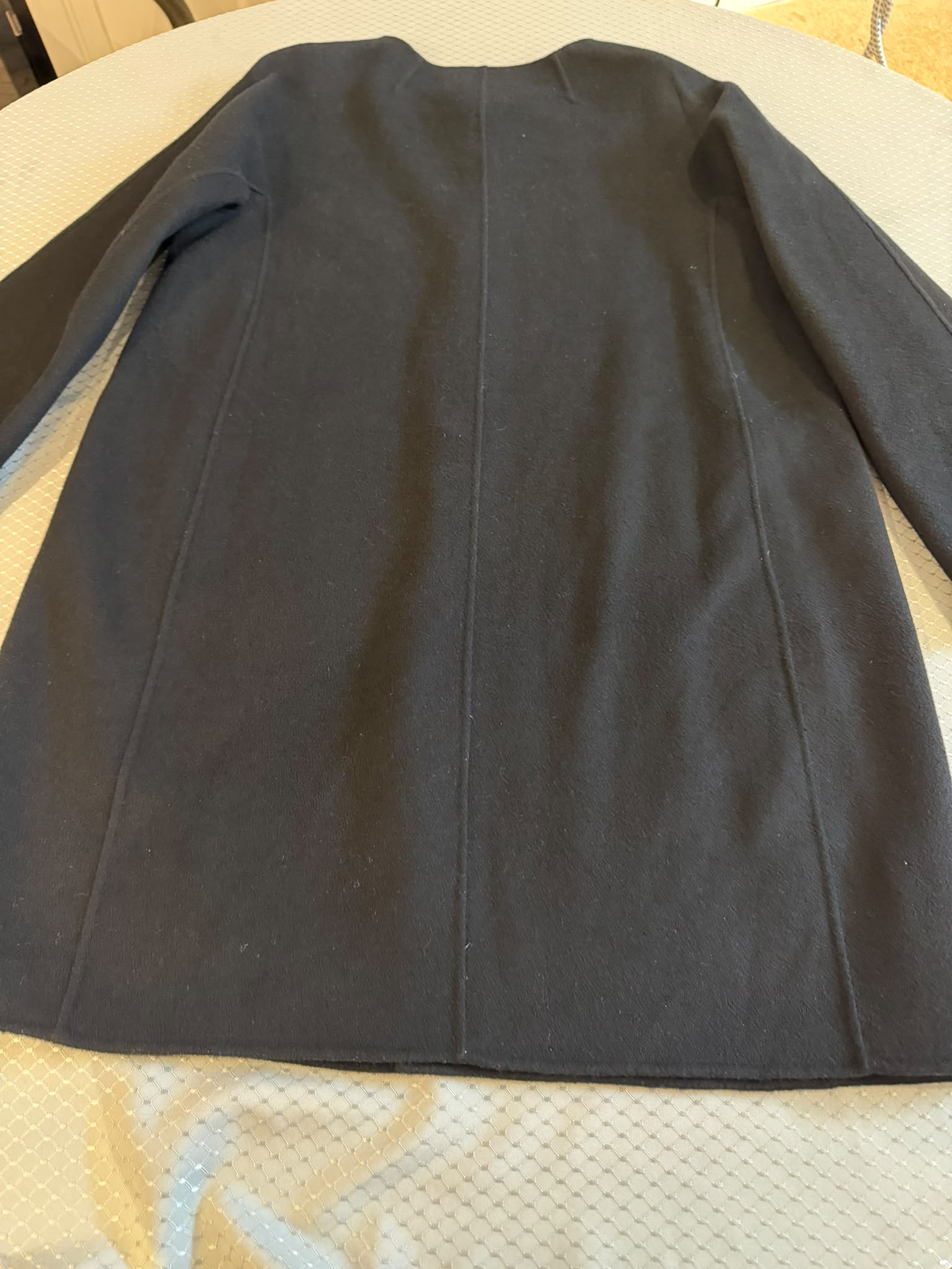 Intrend (Max Mara) Women's Black Wool Blend Coat M (12) Long Sleeve Pockets image 4