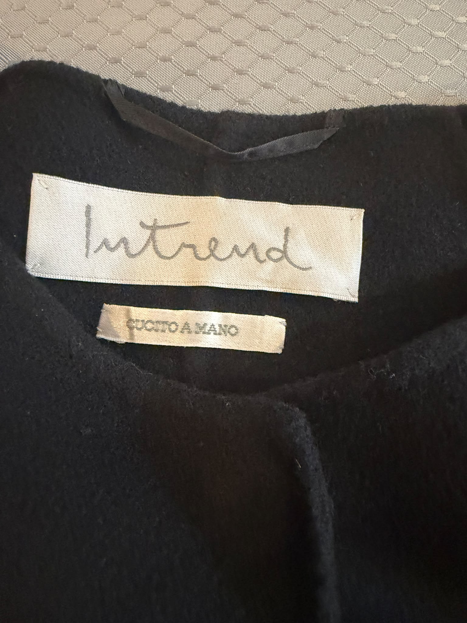 Intrend (Max Mara) Women's Black Wool Blend Coat M (12) Long Sleeve Pockets image 7