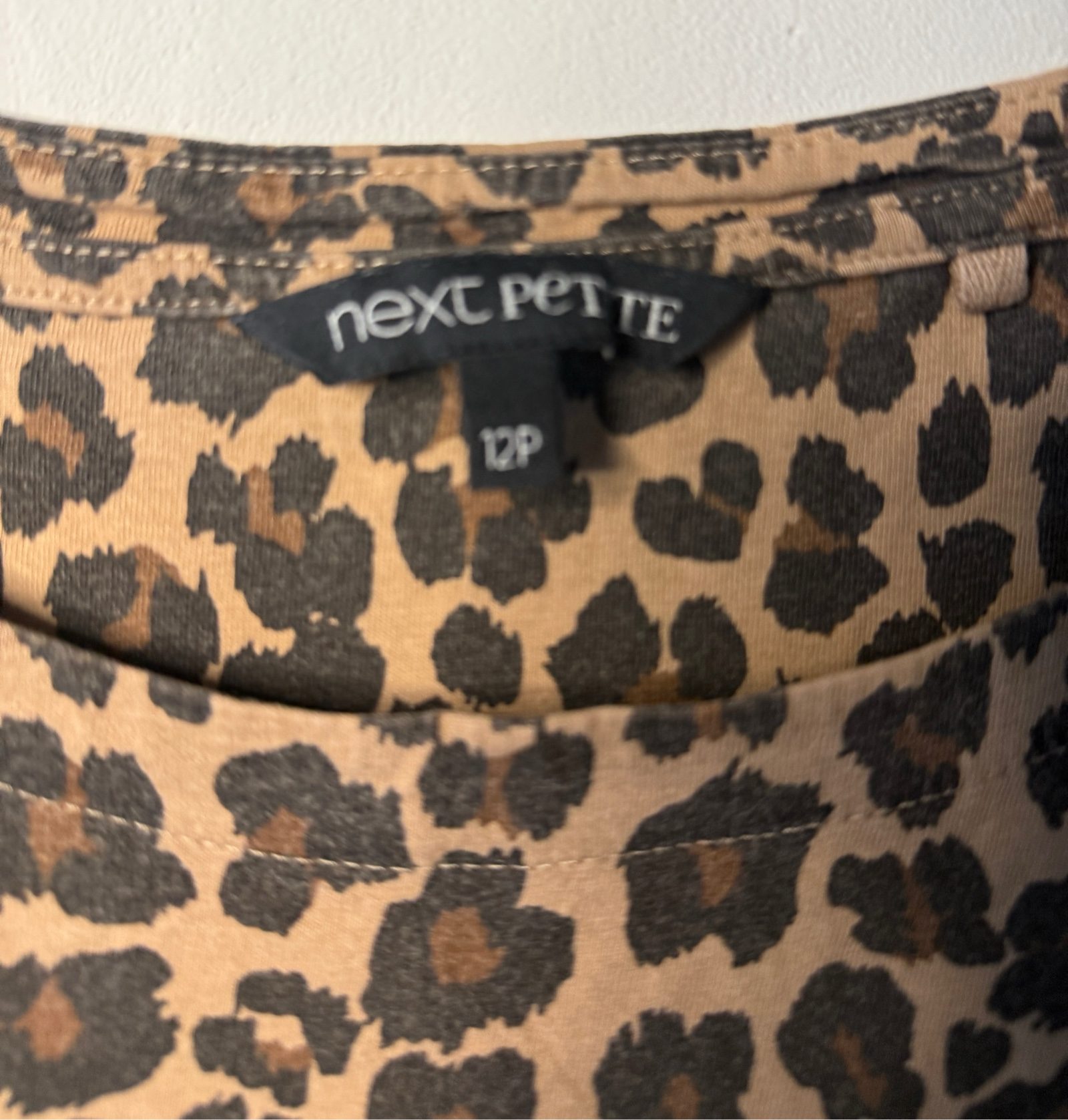 Next Women's Brown & Black Leopard Print T-Shirt 12P image 3