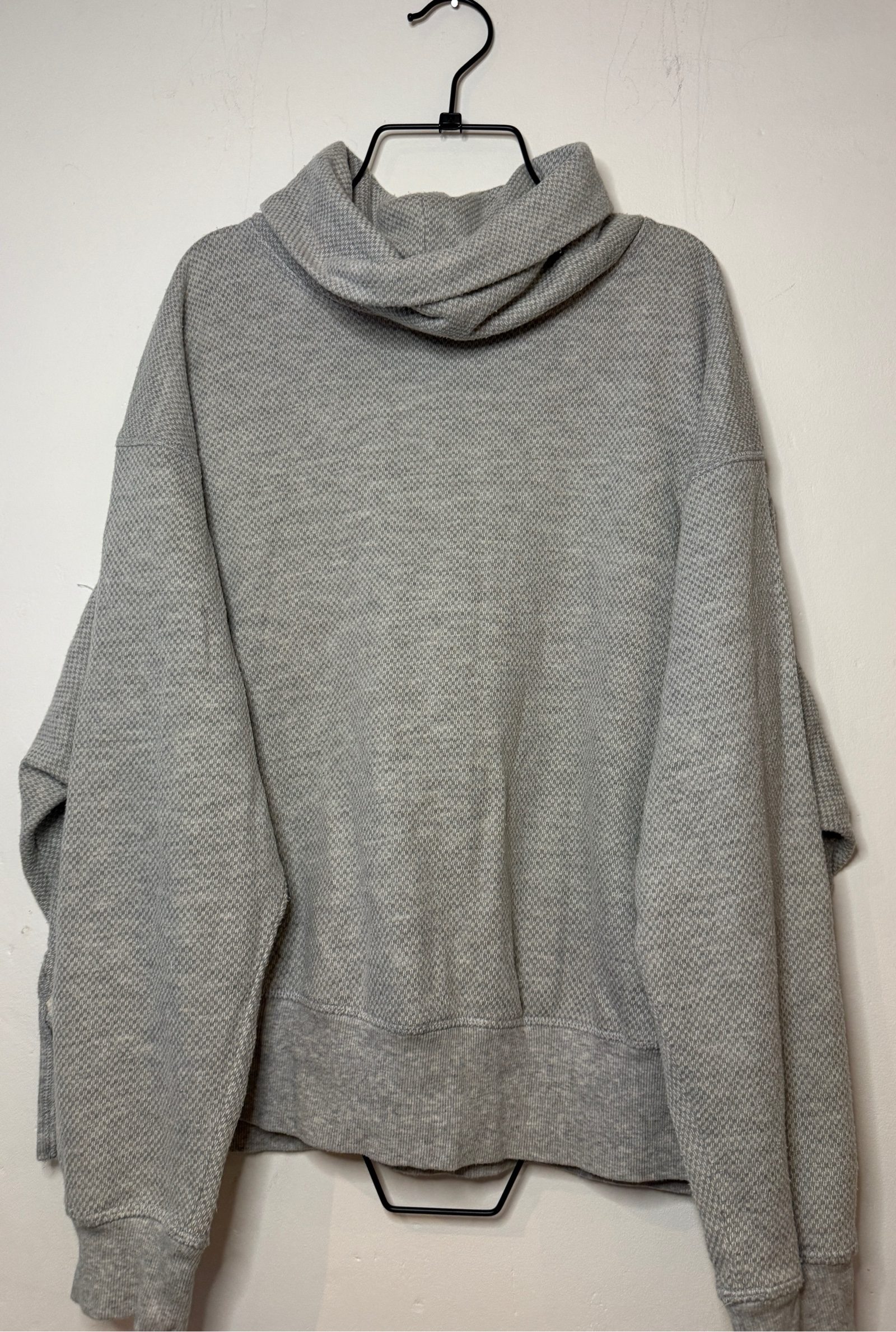 Next Women Grey Textured Jumper Medium Downtime