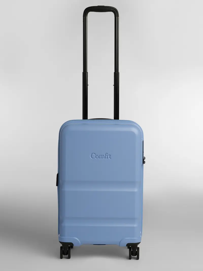 Comfit Blue Expandable Hard Shell Suitcase with TSA Lock