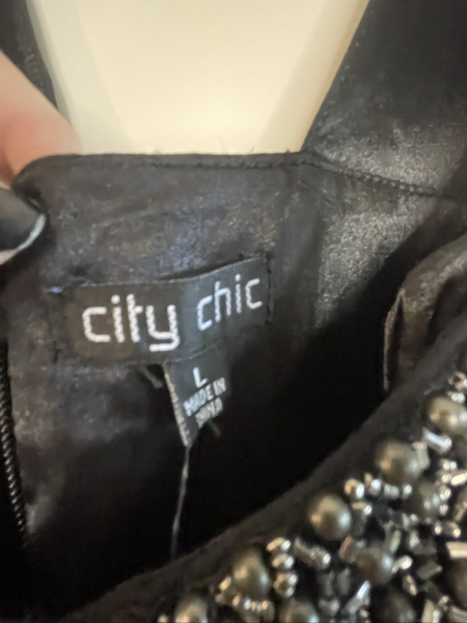 City Chic Women's Black Embellished Maxi Dress Large image 5