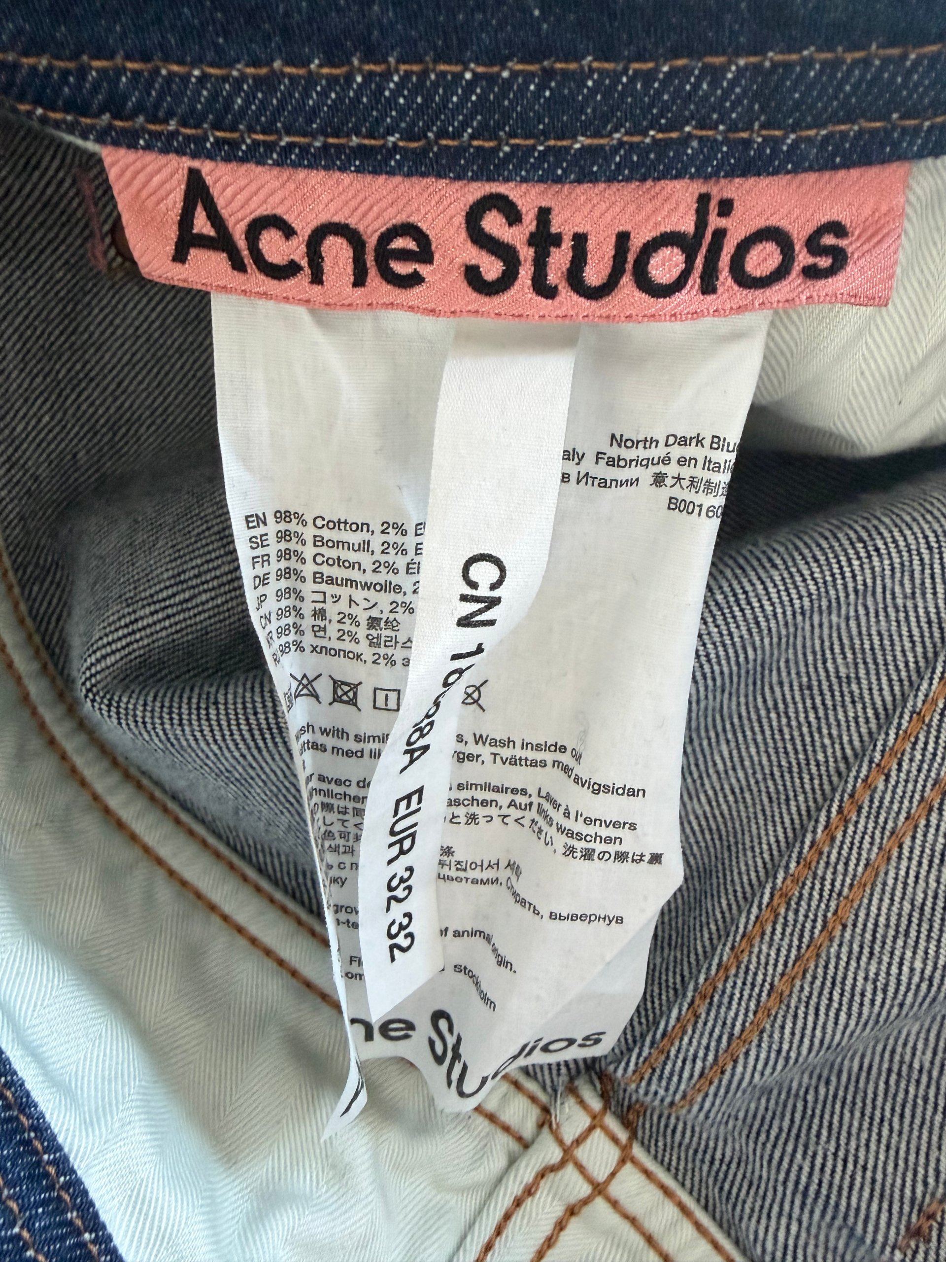 Acne Studios Blue Slim Fit Jeans 32 waist 32 leg Denim image 6