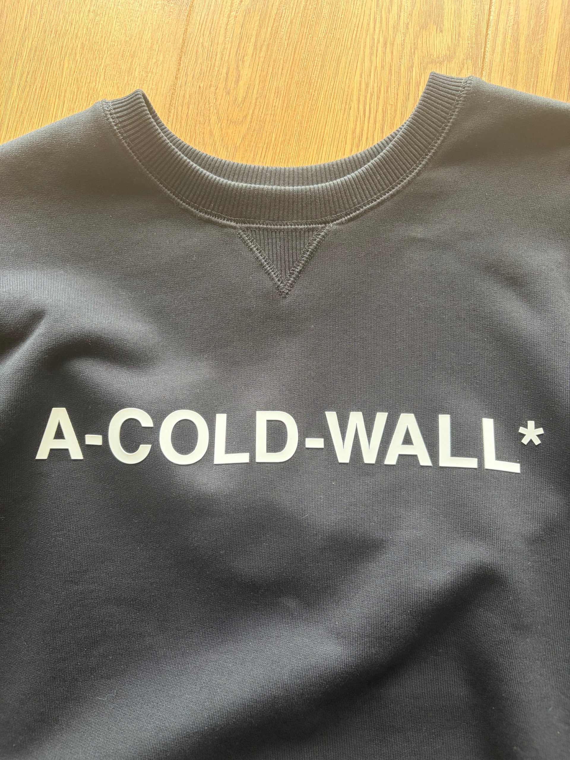 A-Cold-Wall* Black Cotton Sweatshirt Medium