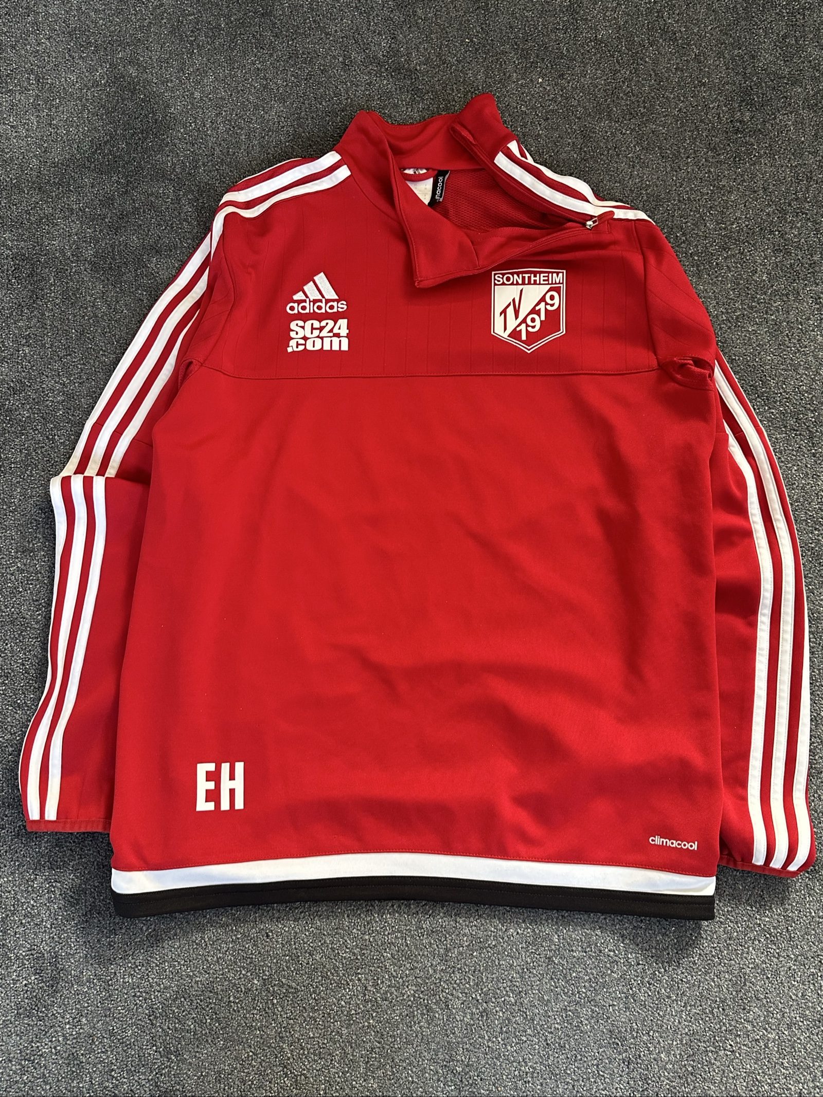 Adidas Red Sontheim Football Training Top