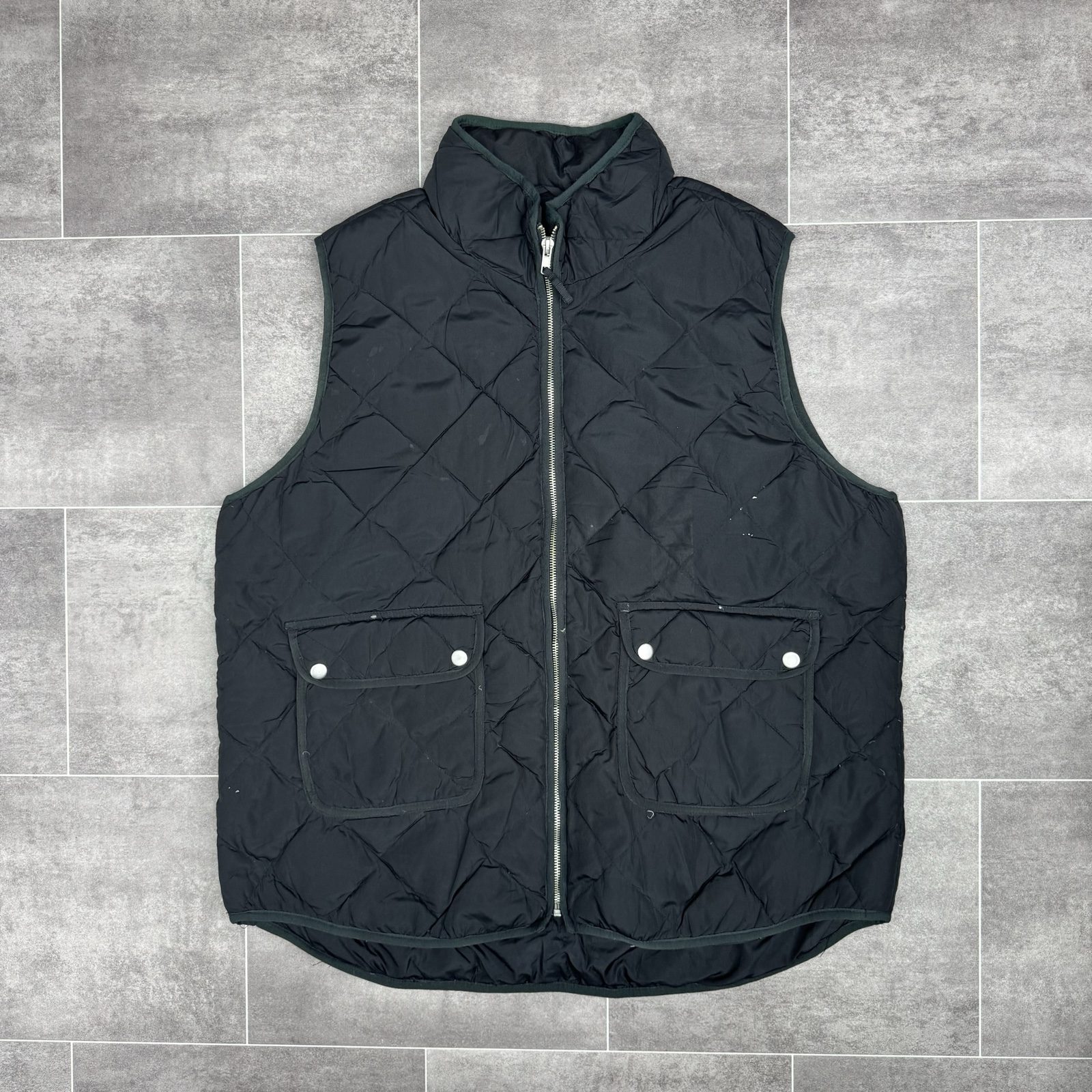 Woolrich Black Quilted Gilet Vest XXL