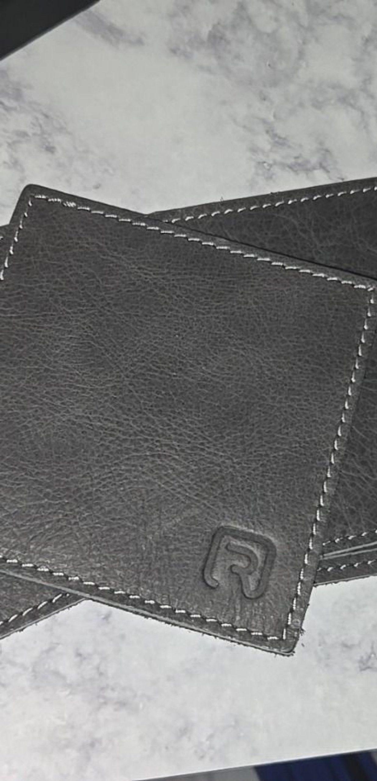 Rohleder Leather Goods Genuine Italian Leather Coasters