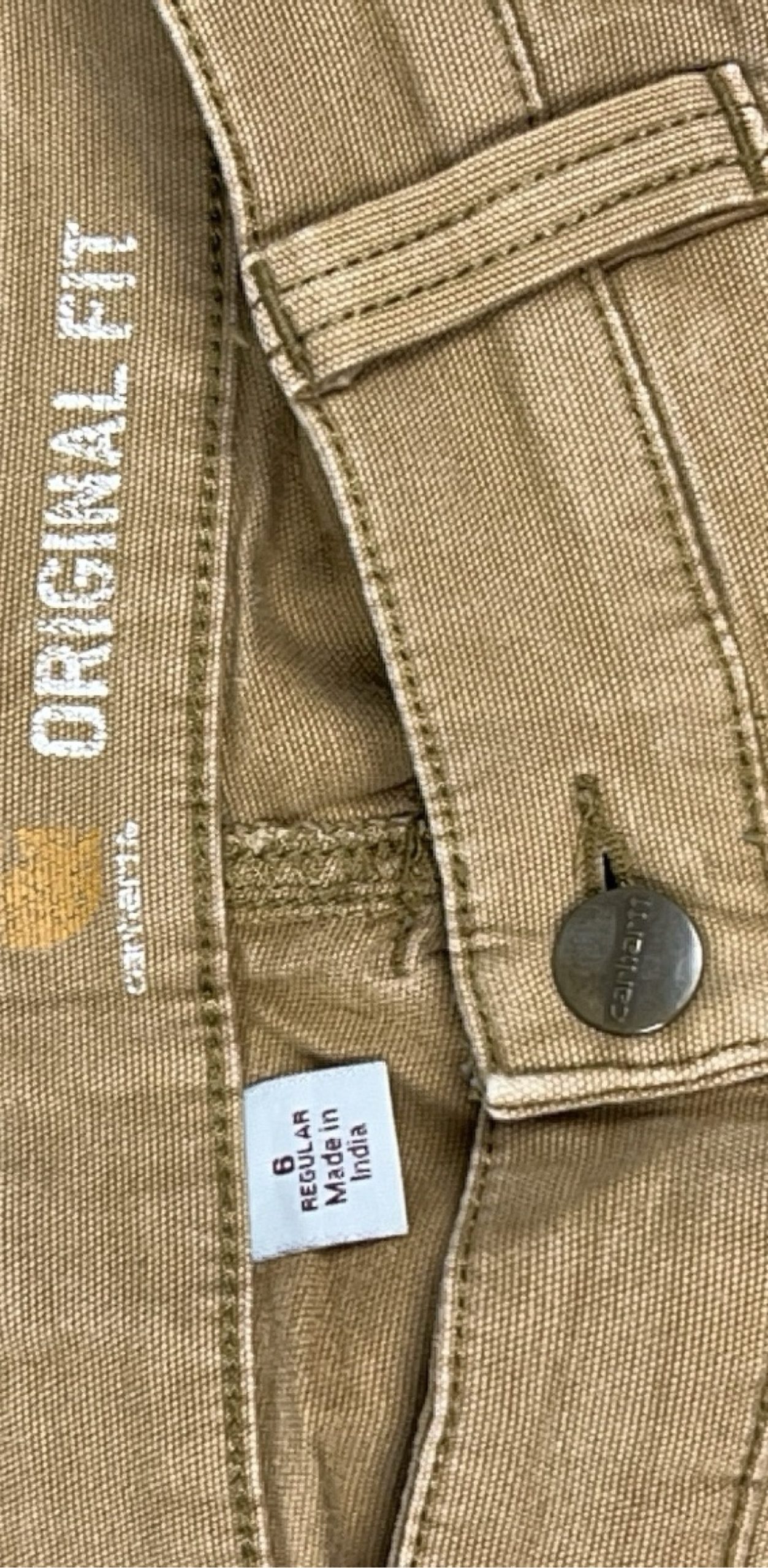 Carhartt Brown Mens Workwear Trousers W36 image 6