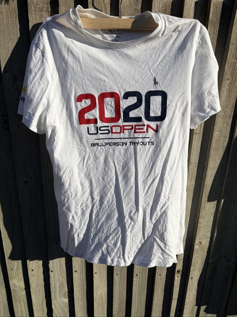 Polo Ralph Lauren White 2020 US Open Ballperson Tryouts Small Cotton T-Shirt