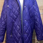 Mode Mille Purple Quilted Hooded Coat size 20