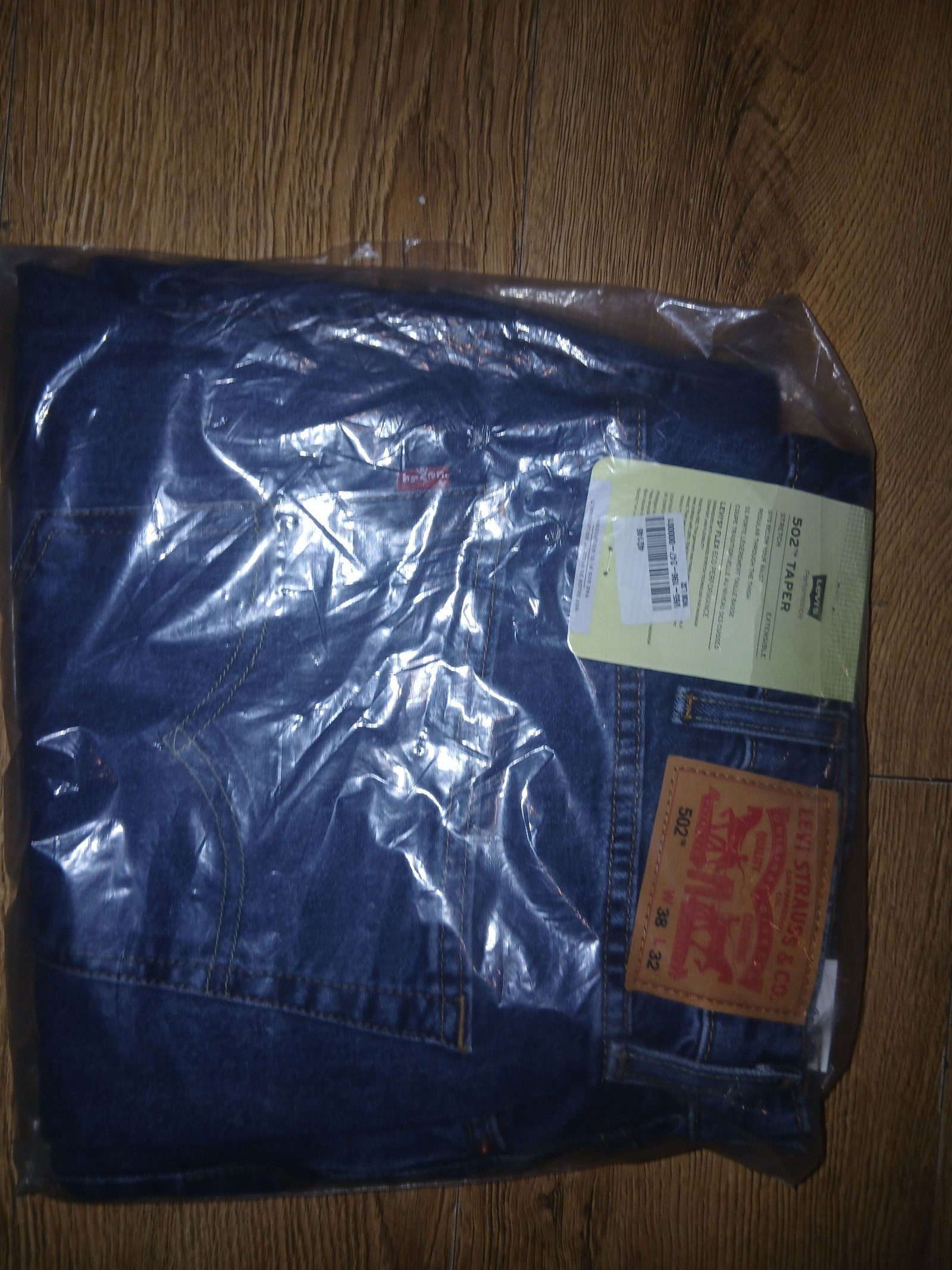 Levi's Men Blue 502 Tapered Jeans Waist 38 Length 32