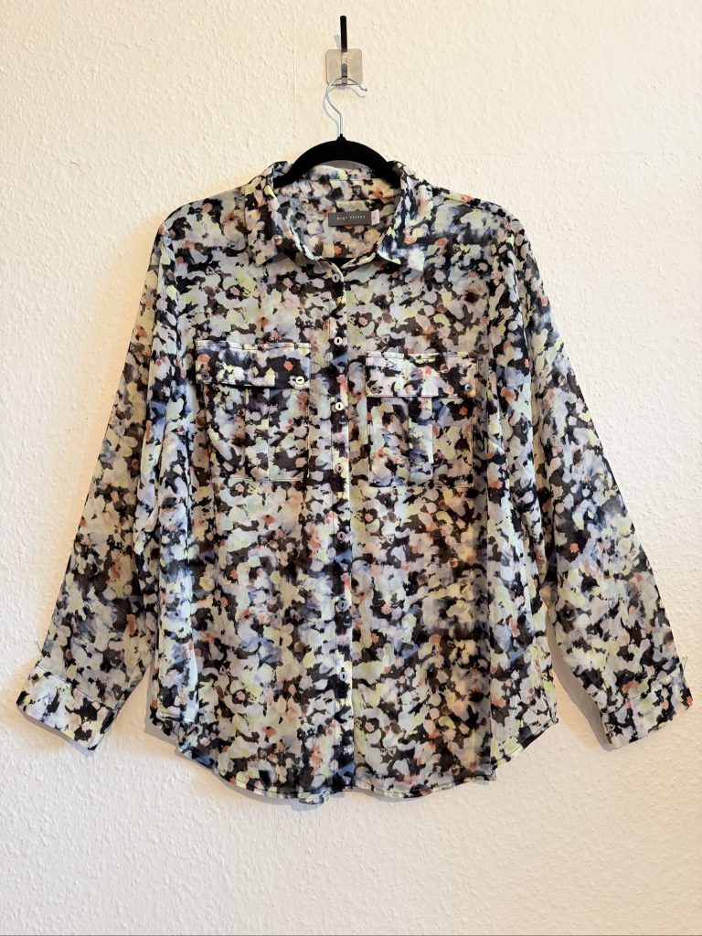 Mint Velvet Multi Colour Floral Print Shirt Size 16