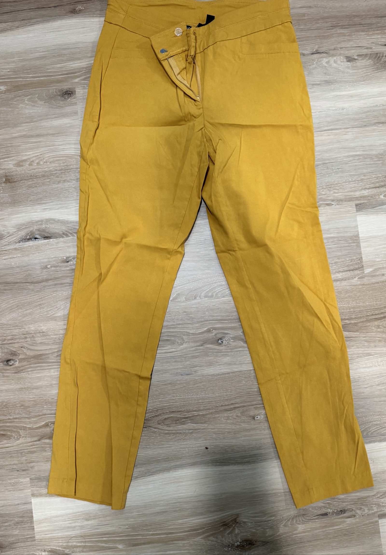 BRIGGS Mustard Yellow Women's Trousers Size 8