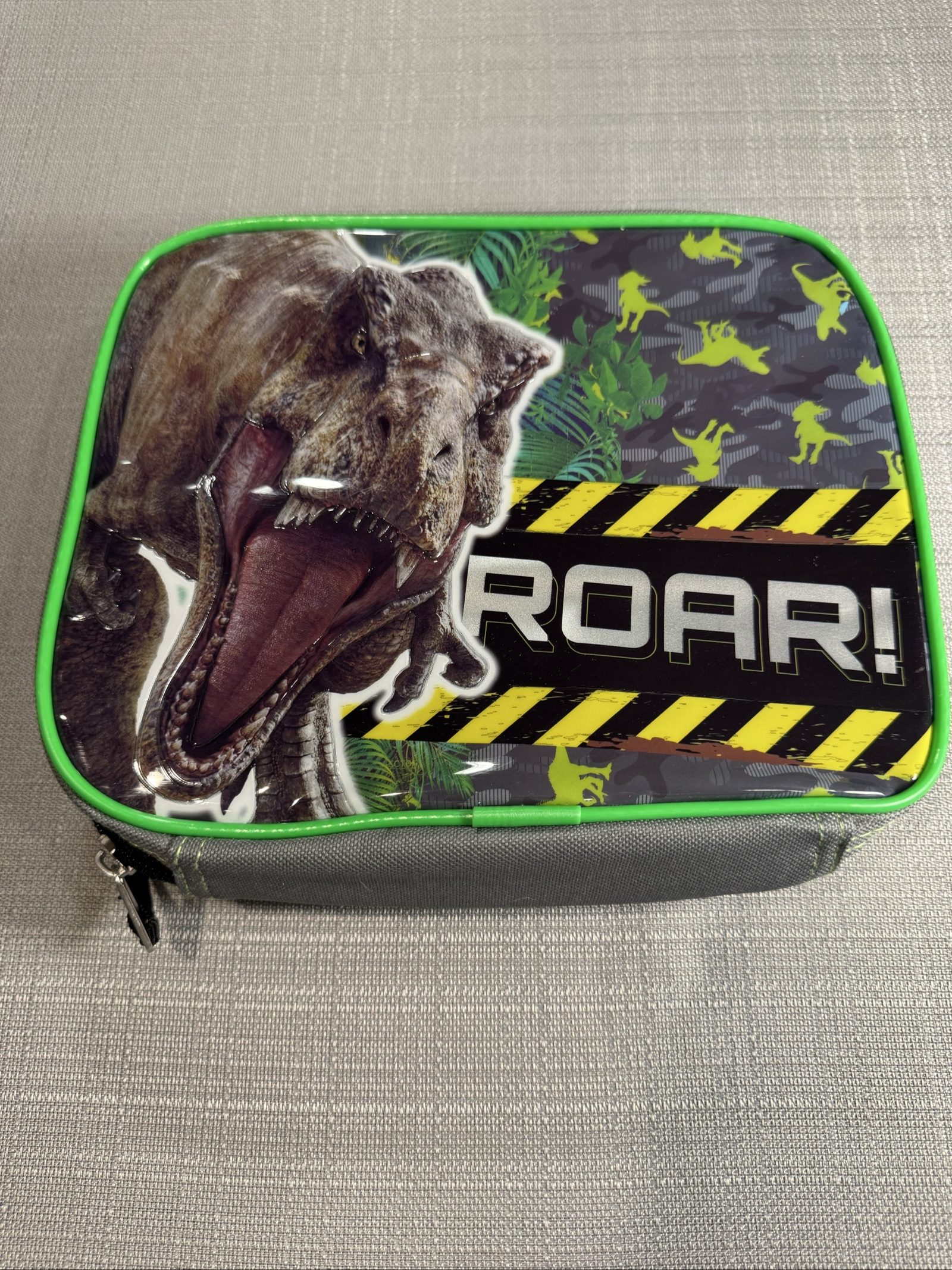 Jurassic World Dinosaur Roar Lunch Bag – Green Black – One Size