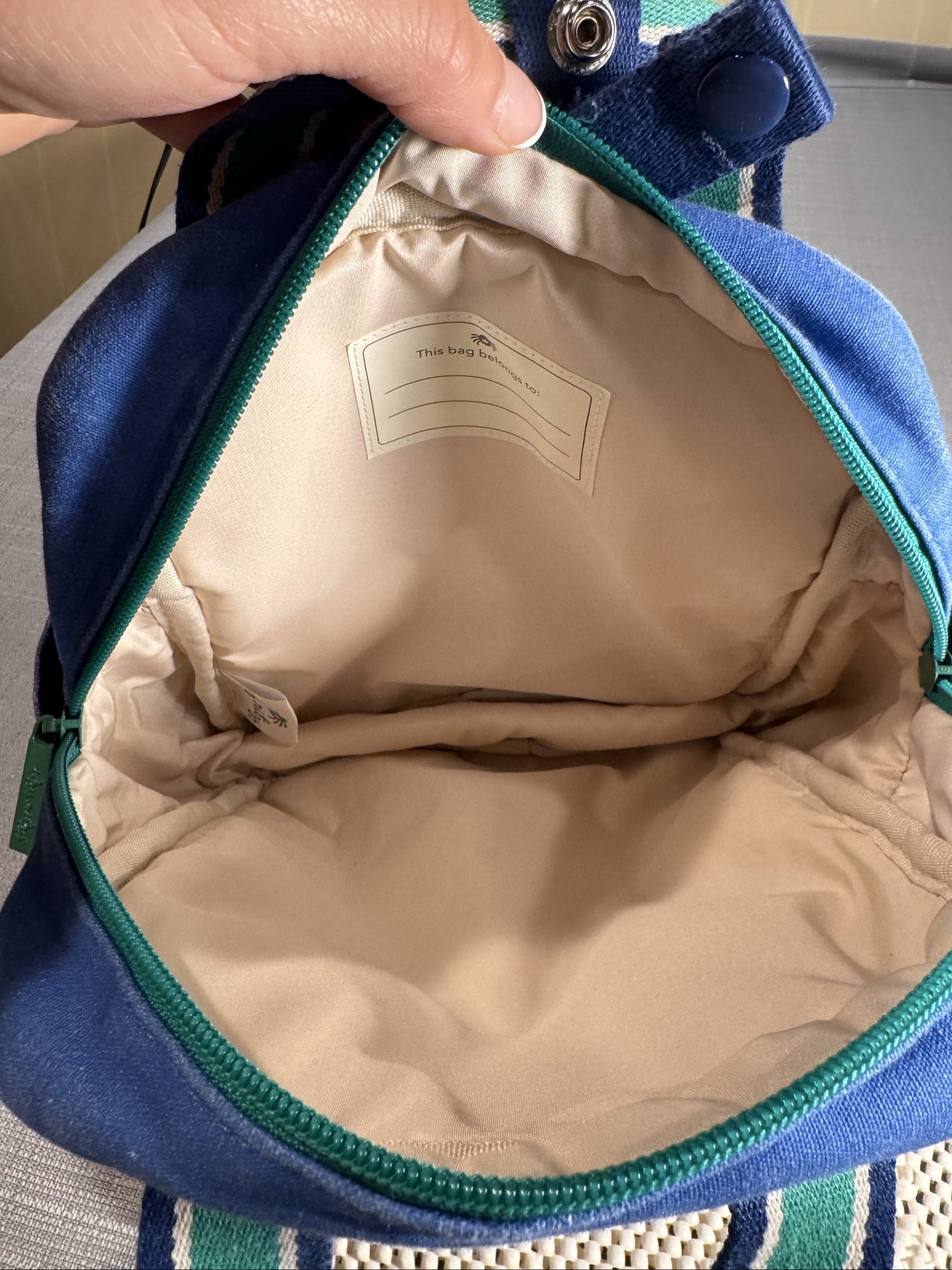 DRAFT READY Itzy Ritzy Kids Dinosaur Toddler Backpack – Blue Green – Small image 10
