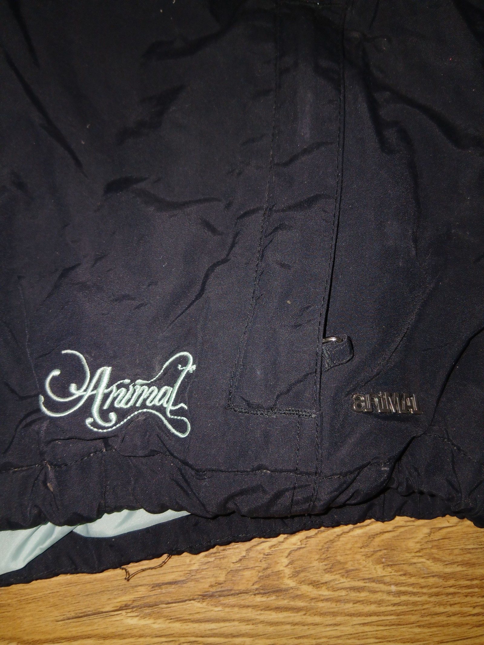 Animal Black & Multi Colour Hooded Jacket Medium image 3
