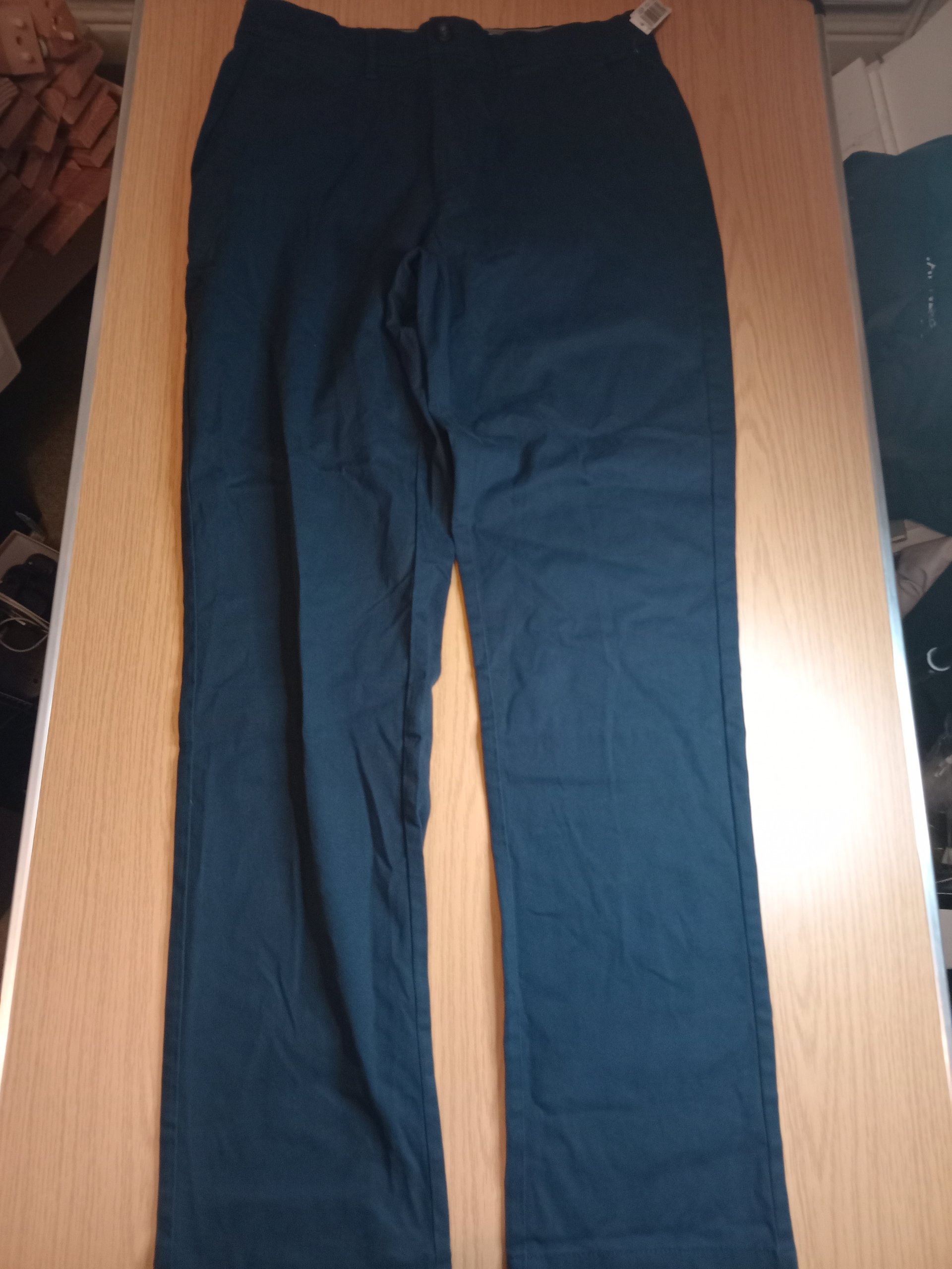 Amazon Essentials Men's Navy Slim Fit Chino Trousers 31W 32L