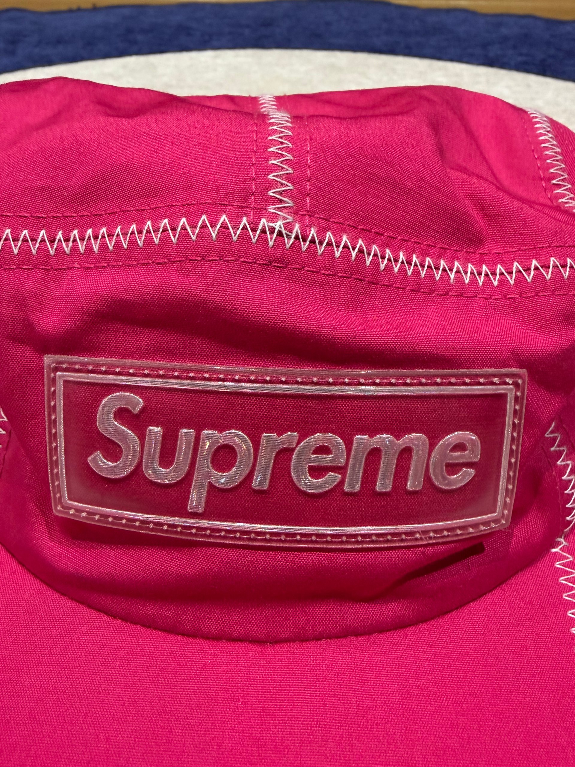 Supreme Pink Camp Cap Hat image 5