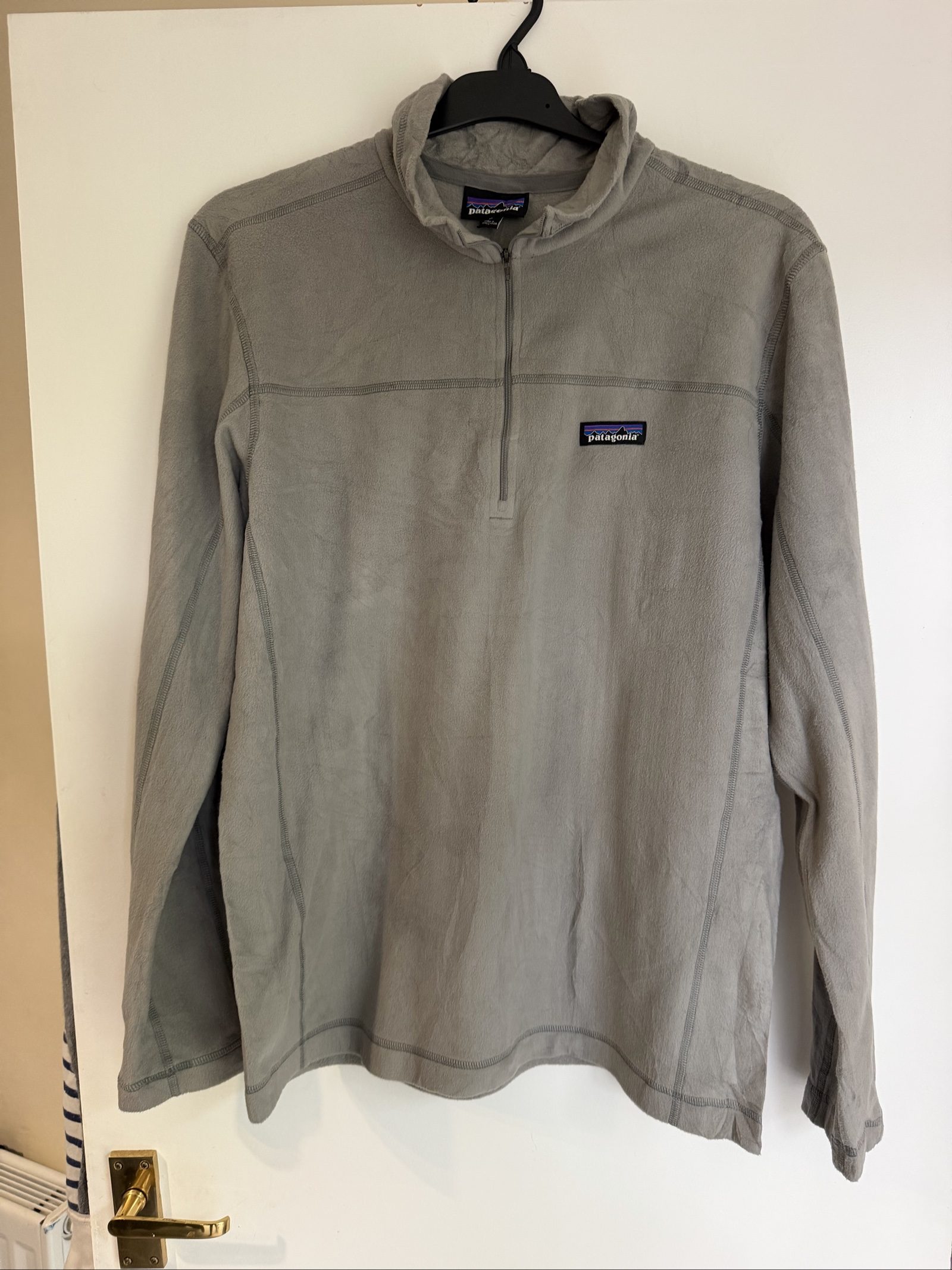 Patagonia Grey Fleece 1/4 Zip Jumper Medium
