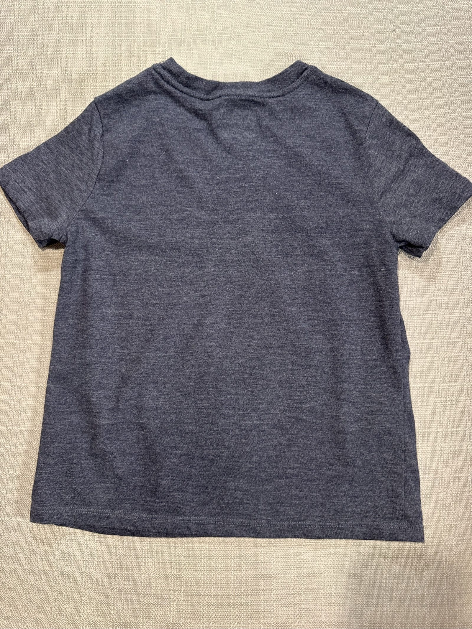 Boy's Cat & Jack Astronaut Graphic Short Sleeve T-shirt – Heather Navy - Size (6/7) image 4