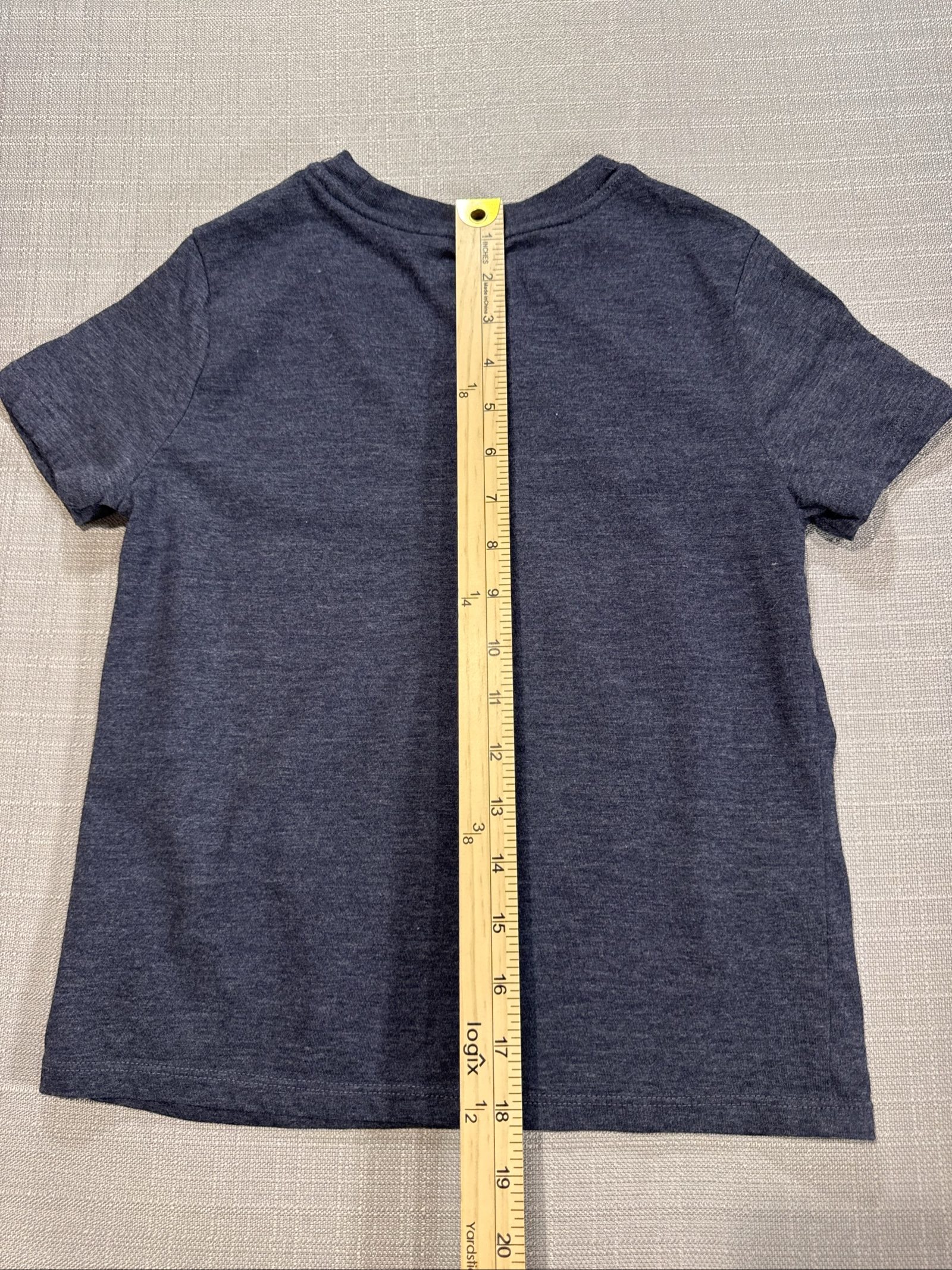Boy's Cat & Jack Astronaut Graphic Short Sleeve T-shirt – Heather Navy - Size (6/7) image 5