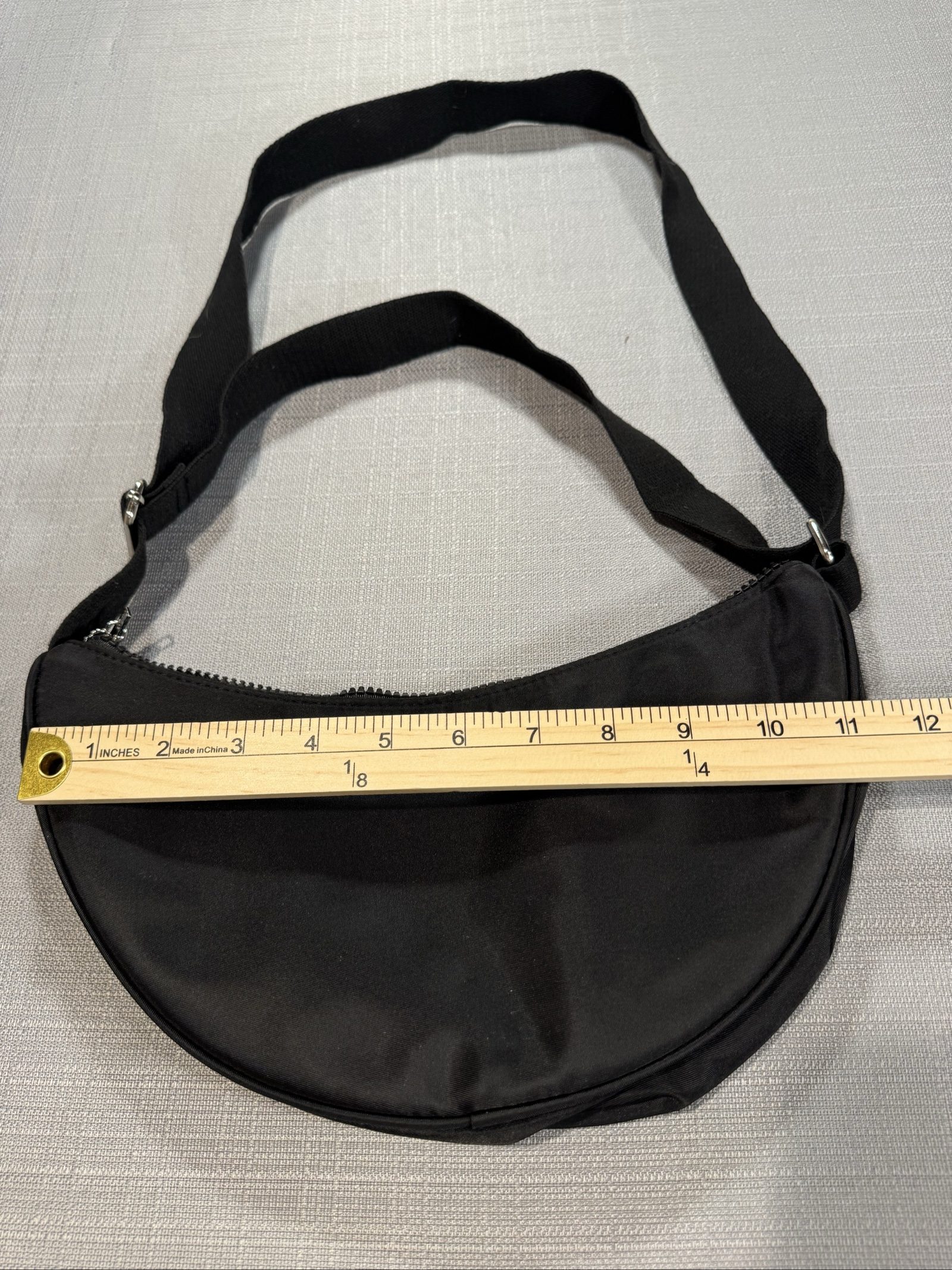 DRAFT READY Women's Lancome Nylon Shoulder Crossbody Bag – Black image 2
