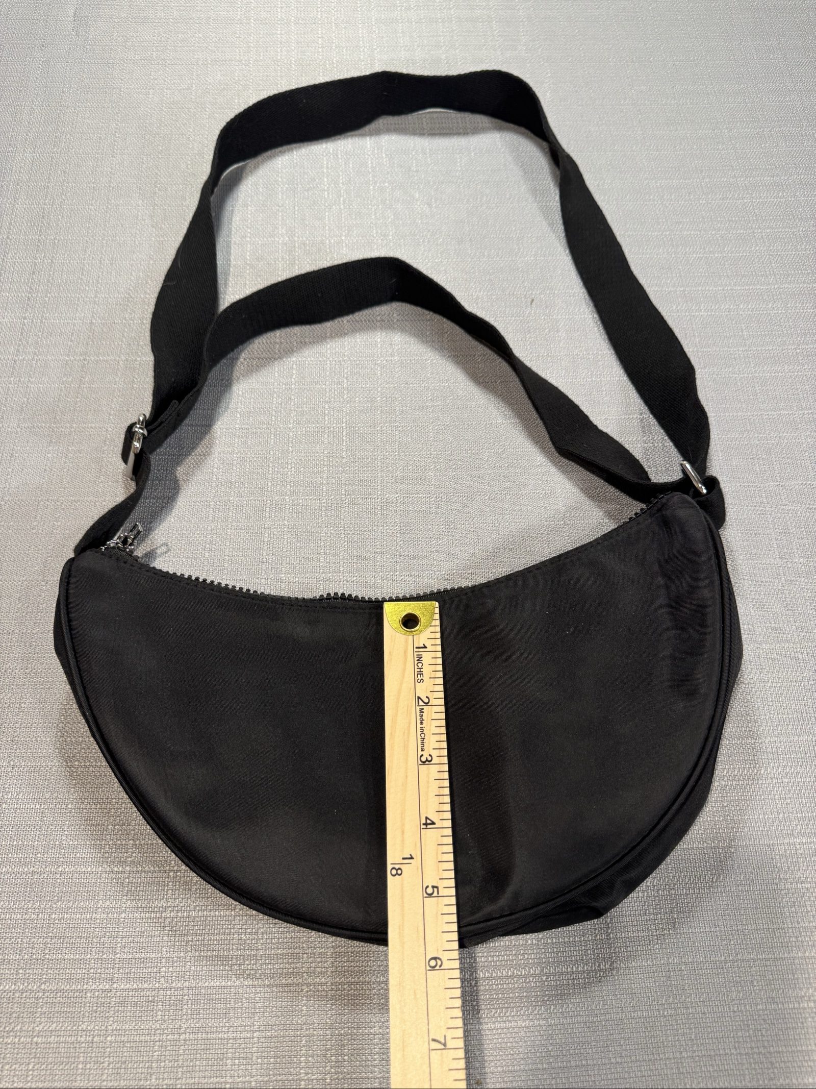 DRAFT READY Women's Lancome Nylon Shoulder Crossbody Bag – Black image 3