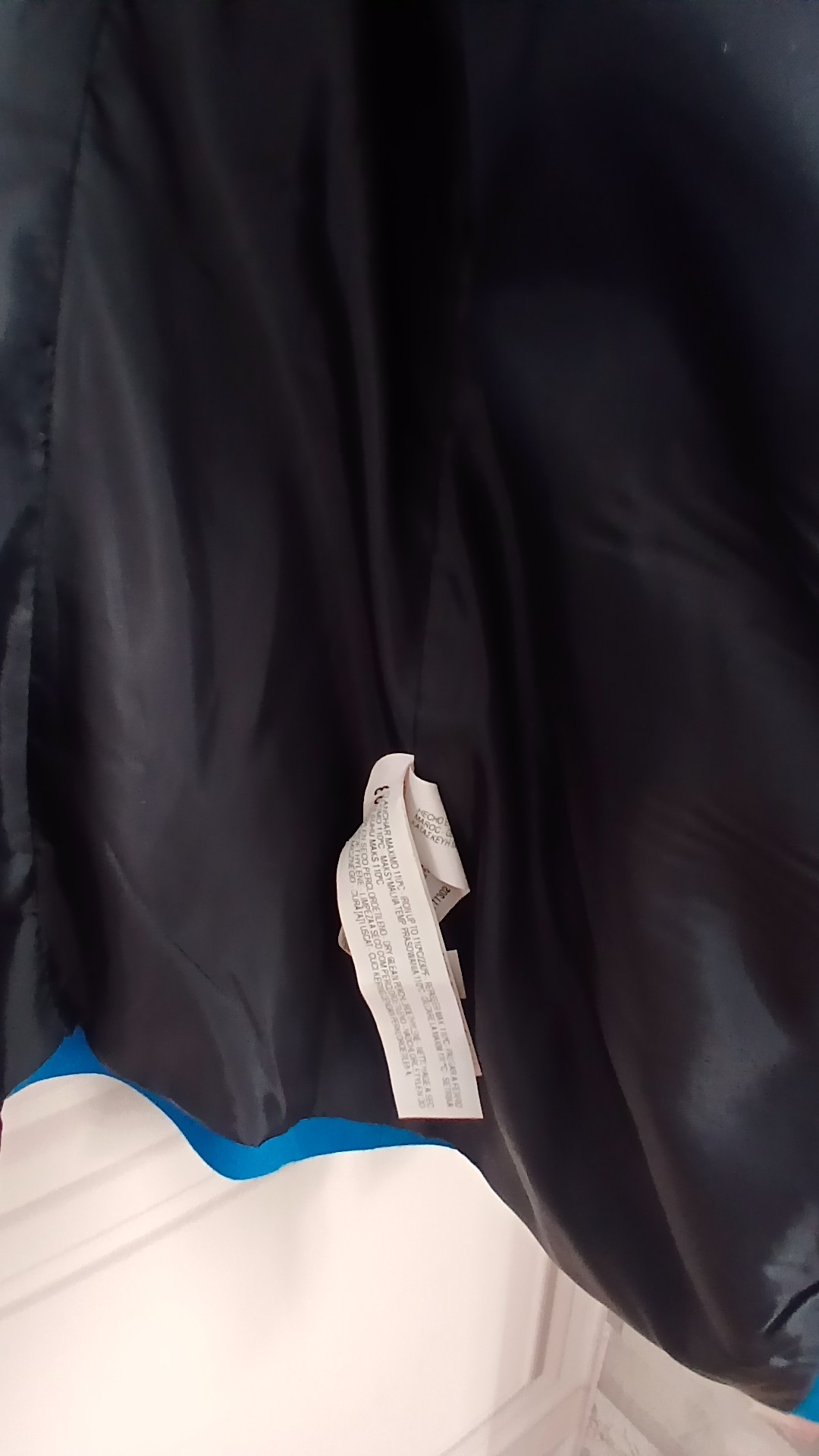 Zara Blue Basic Blazer Zip Pockets Eur XL image 6