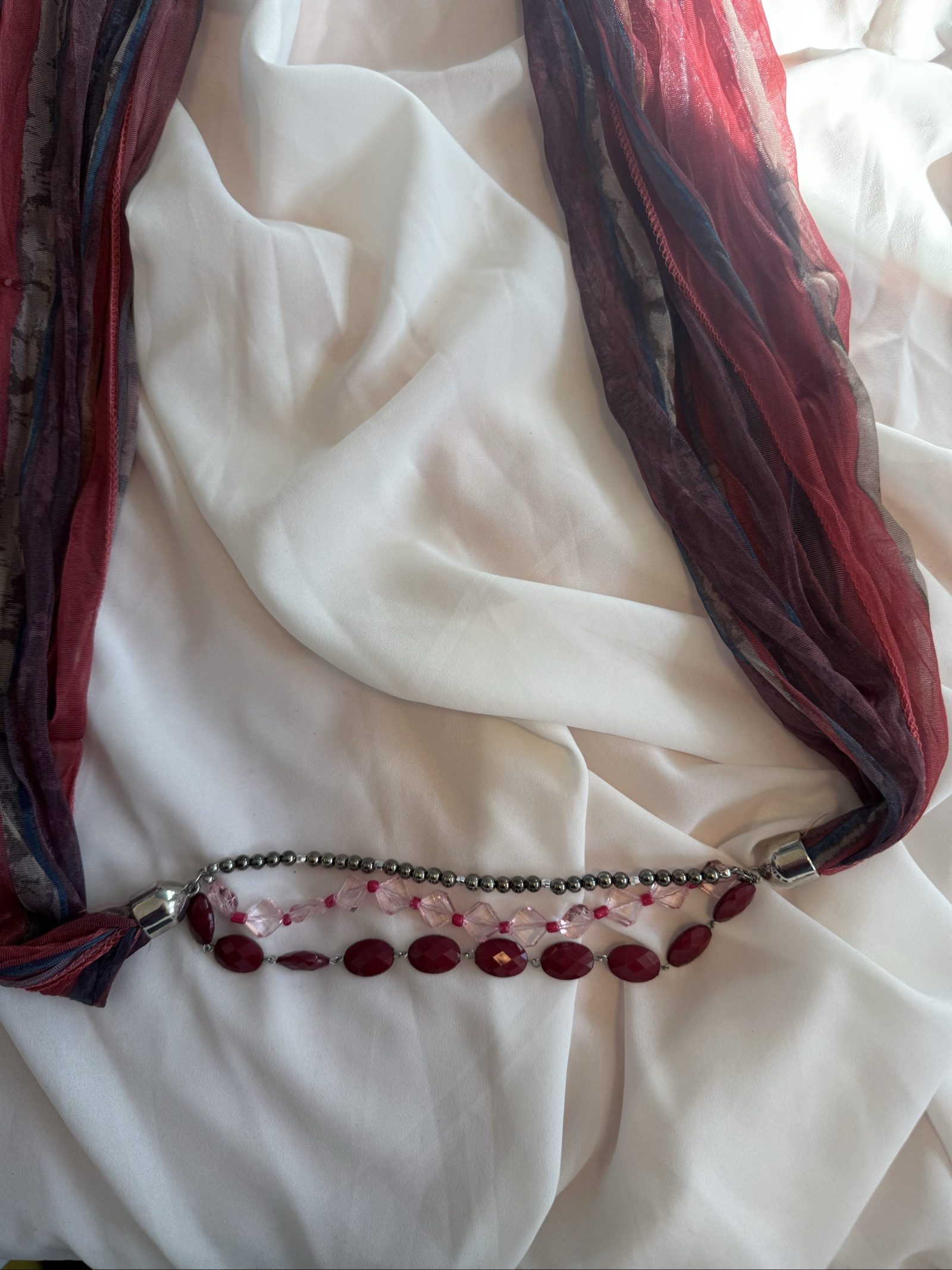 Stunning Boho Scarf Necklace image 2
