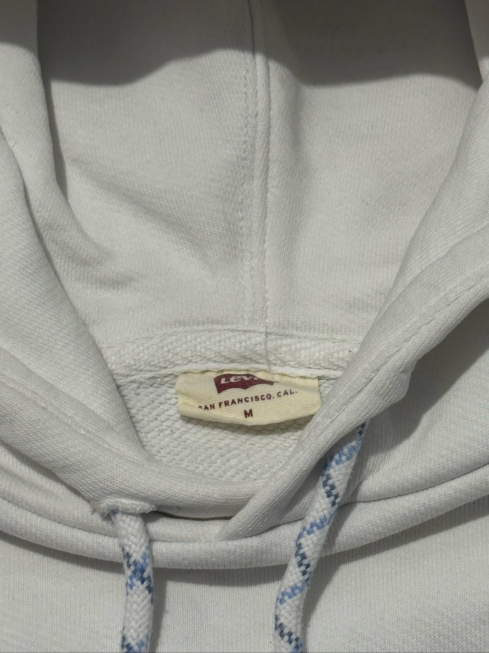 Levi's White Hoodie Medium image 4