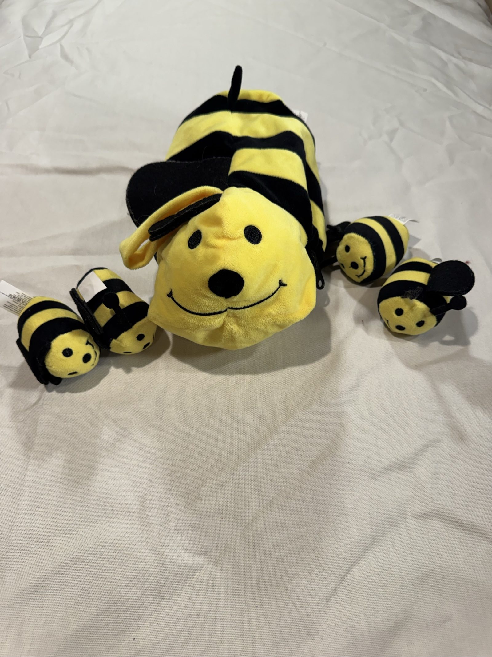Kids Bumble Bee Plush Costume Accessory Set – Yellow Black
