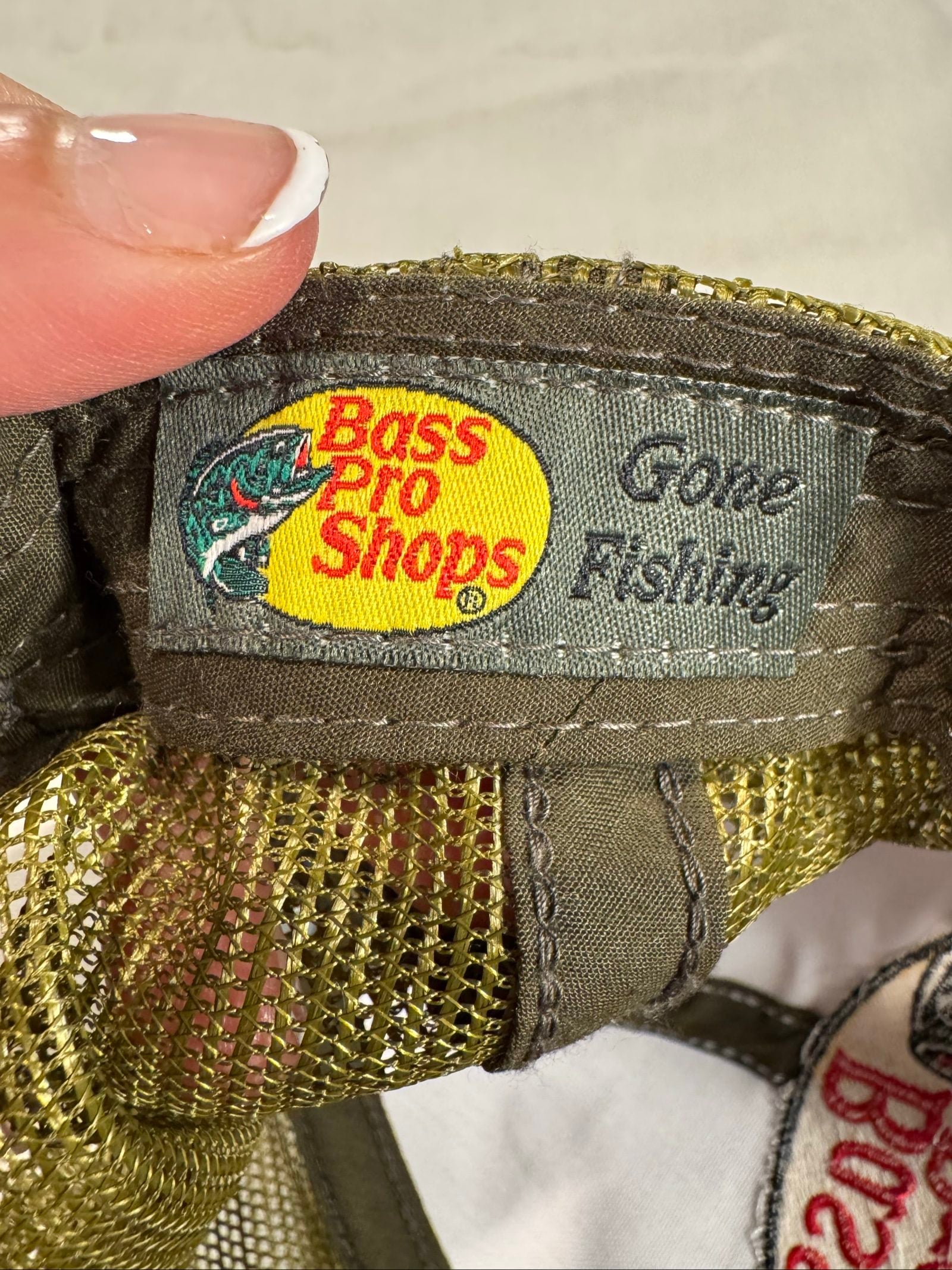 Bass Pro Shops Fishing Mesh Trucker Hat – Gray Olive – Adjustable image 6